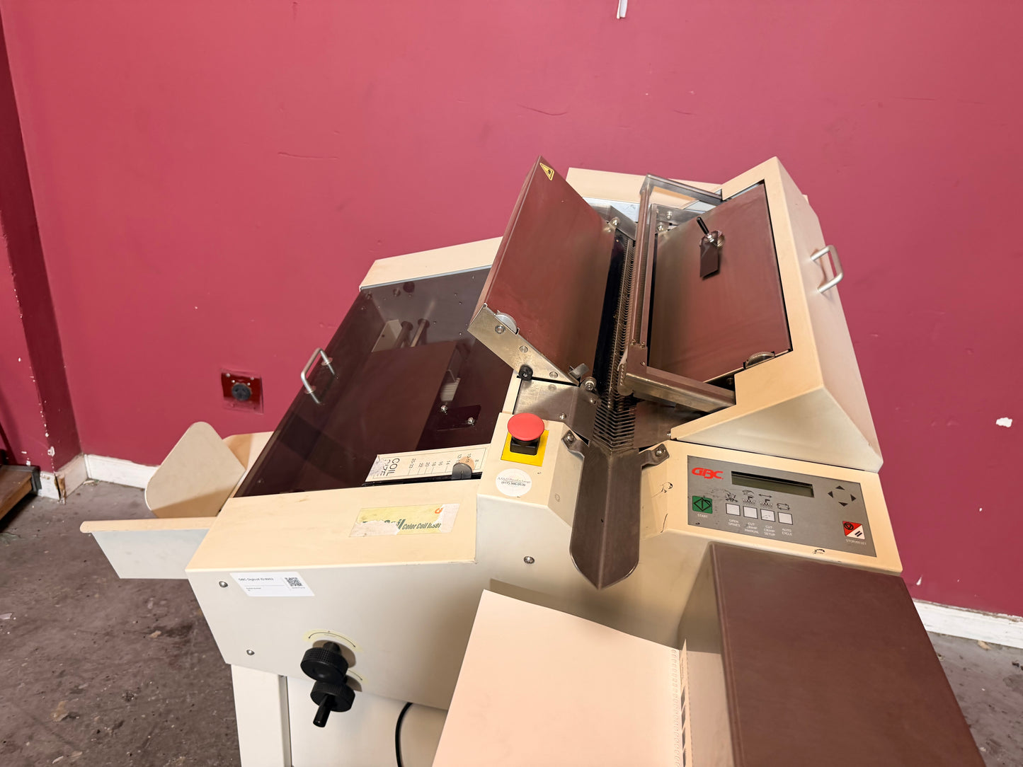 Used GBC DigiCoil binding machine showing coil insertion track – AA&D PressExchange