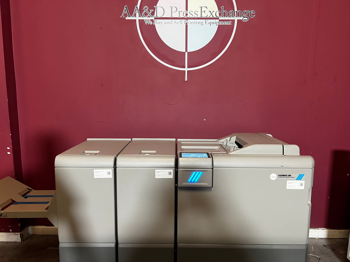 Used Plockmatic 500 Production Booklet Maker Fold and Staple Module – AA&D PressExchange