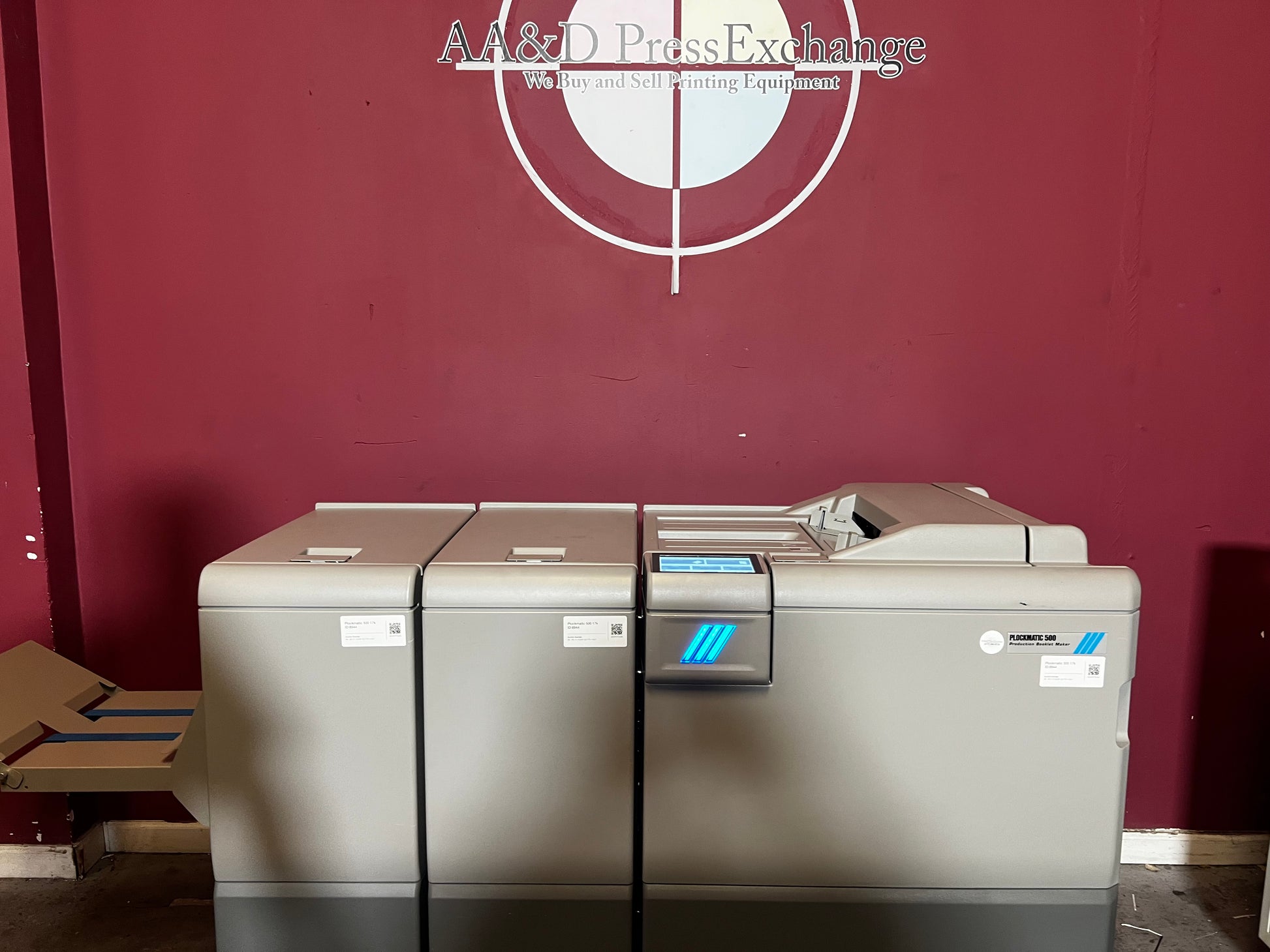 Used Plockmatic 500 Production Booklet Maker Fold and Staple Module – AA&D PressExchange