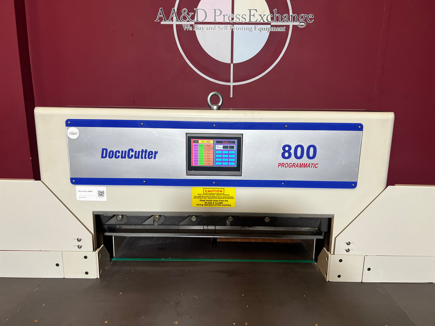 Used Duplo Docucutter 800 Programmatic programmable cutter in print production environment – AA&D PressExchange
