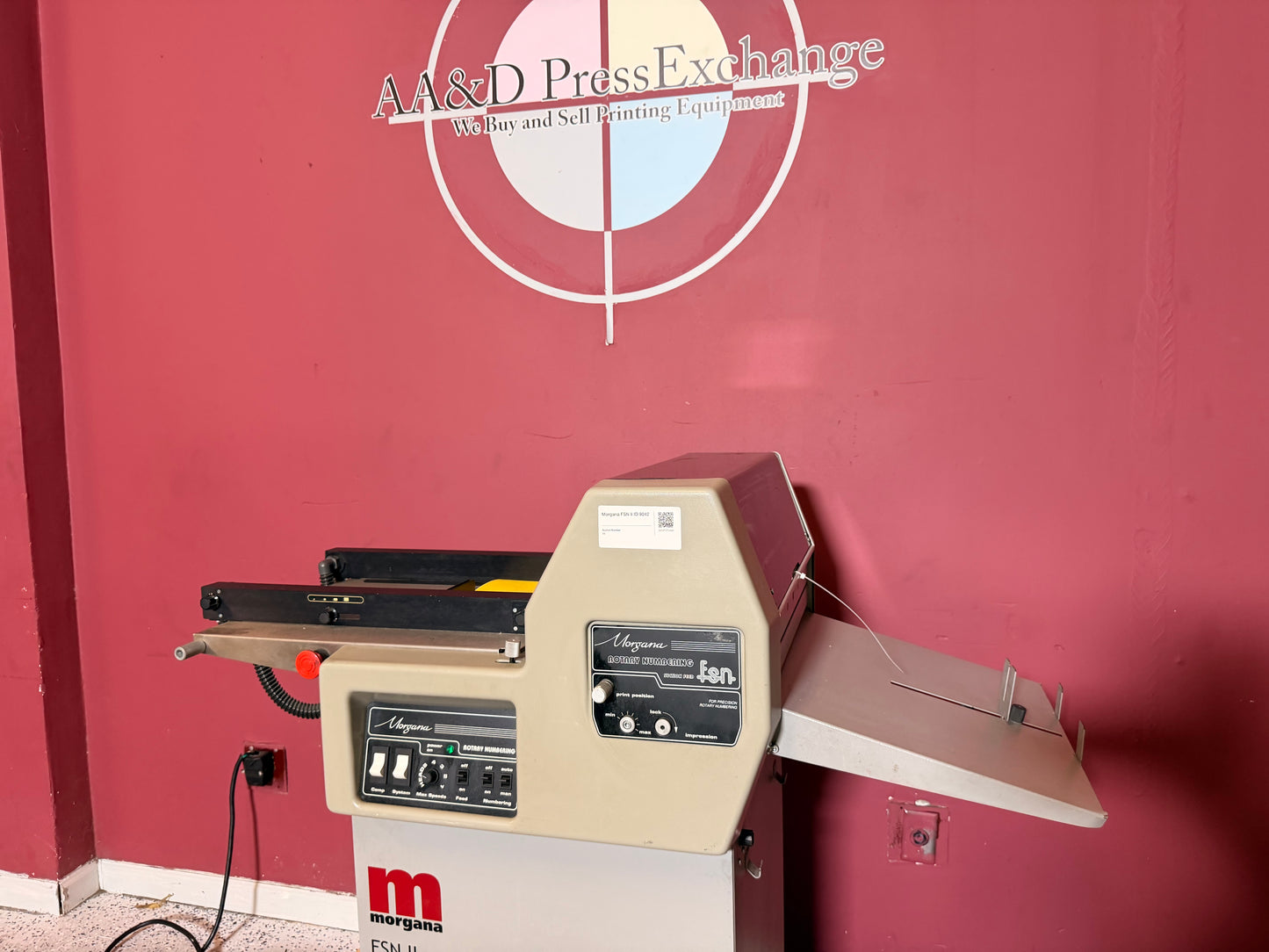 Morgana FSN ll Rotary Numbering Machine