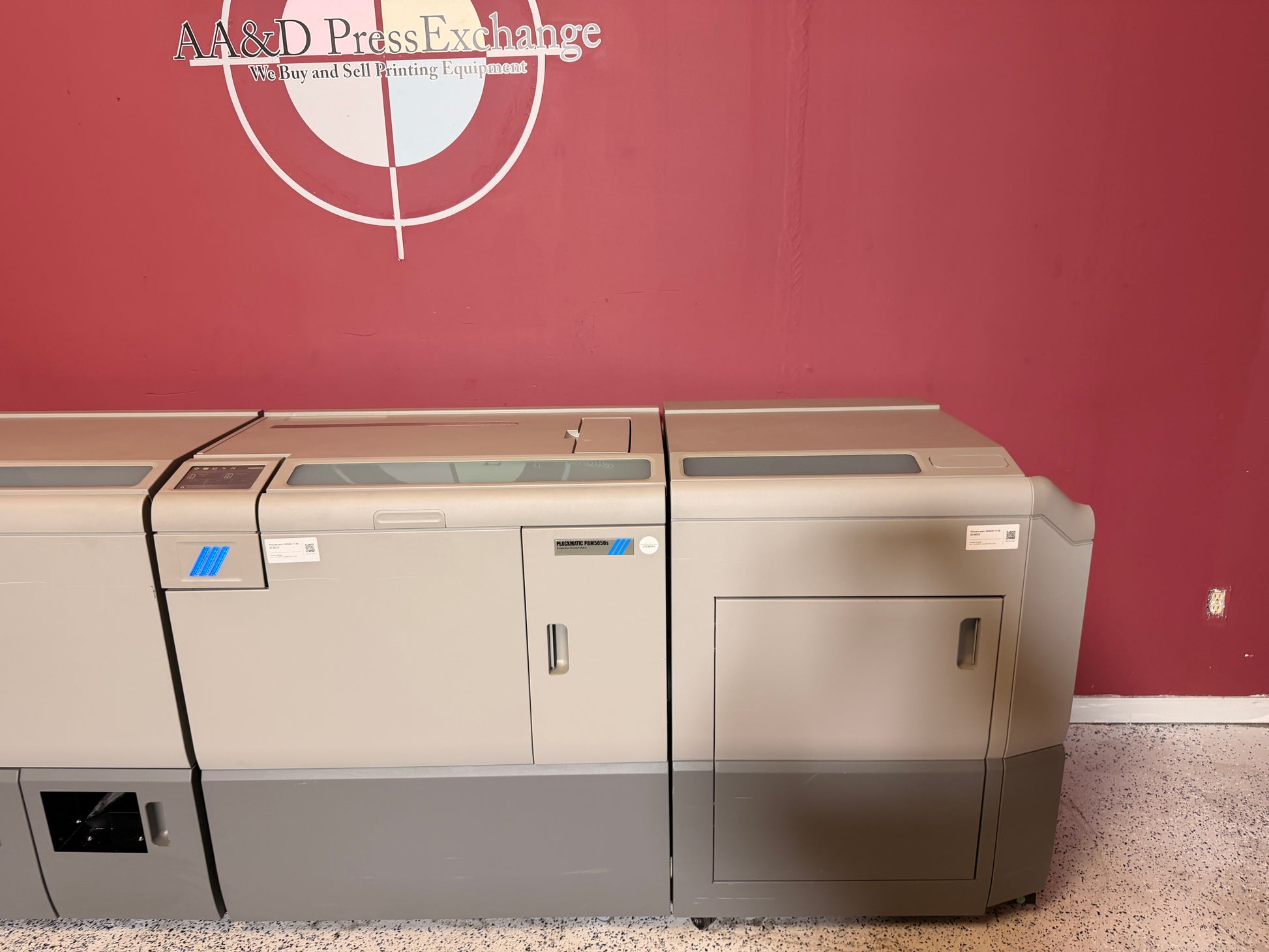 Plockmatic 5050S booklet maker with 2-up booklet production capability