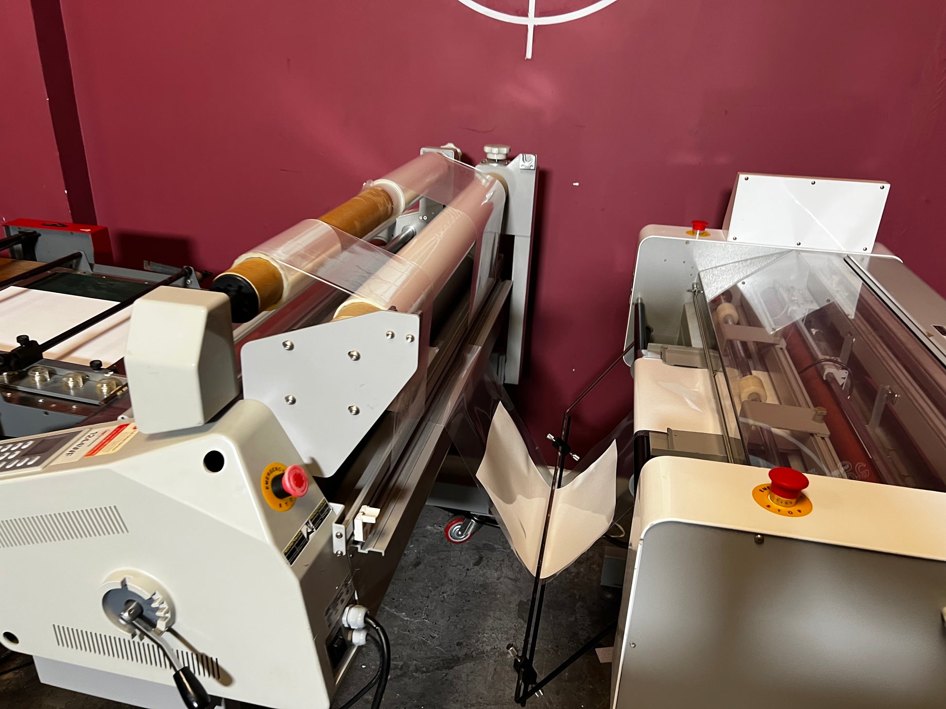 AA&D PressExchange Used GBC 1244 WF Laminator Cutter wide-format laminator with slitter and finishing tools