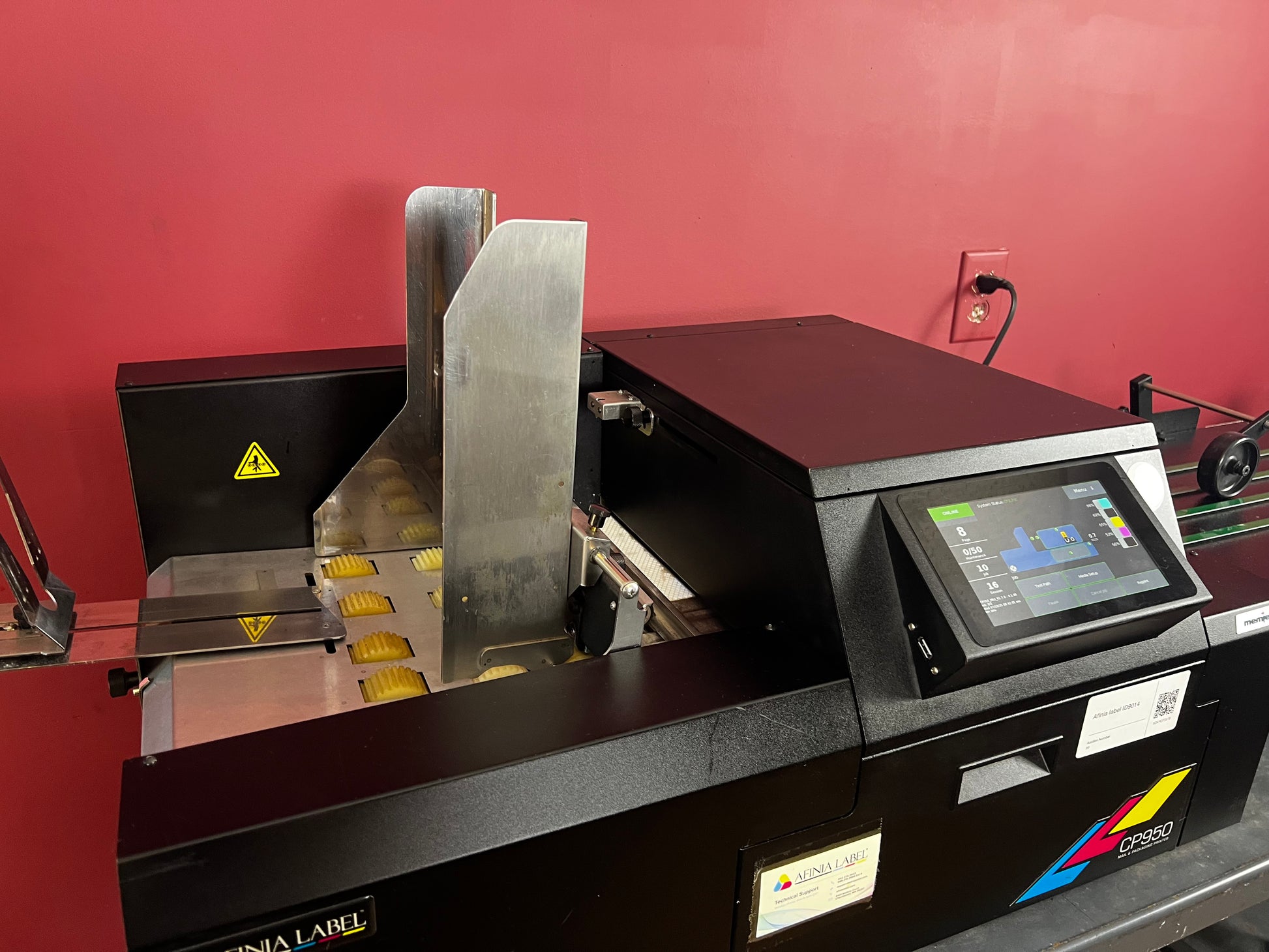 Used Afinia CP950 Printer close-up of printhead system – AA&D PressExchange