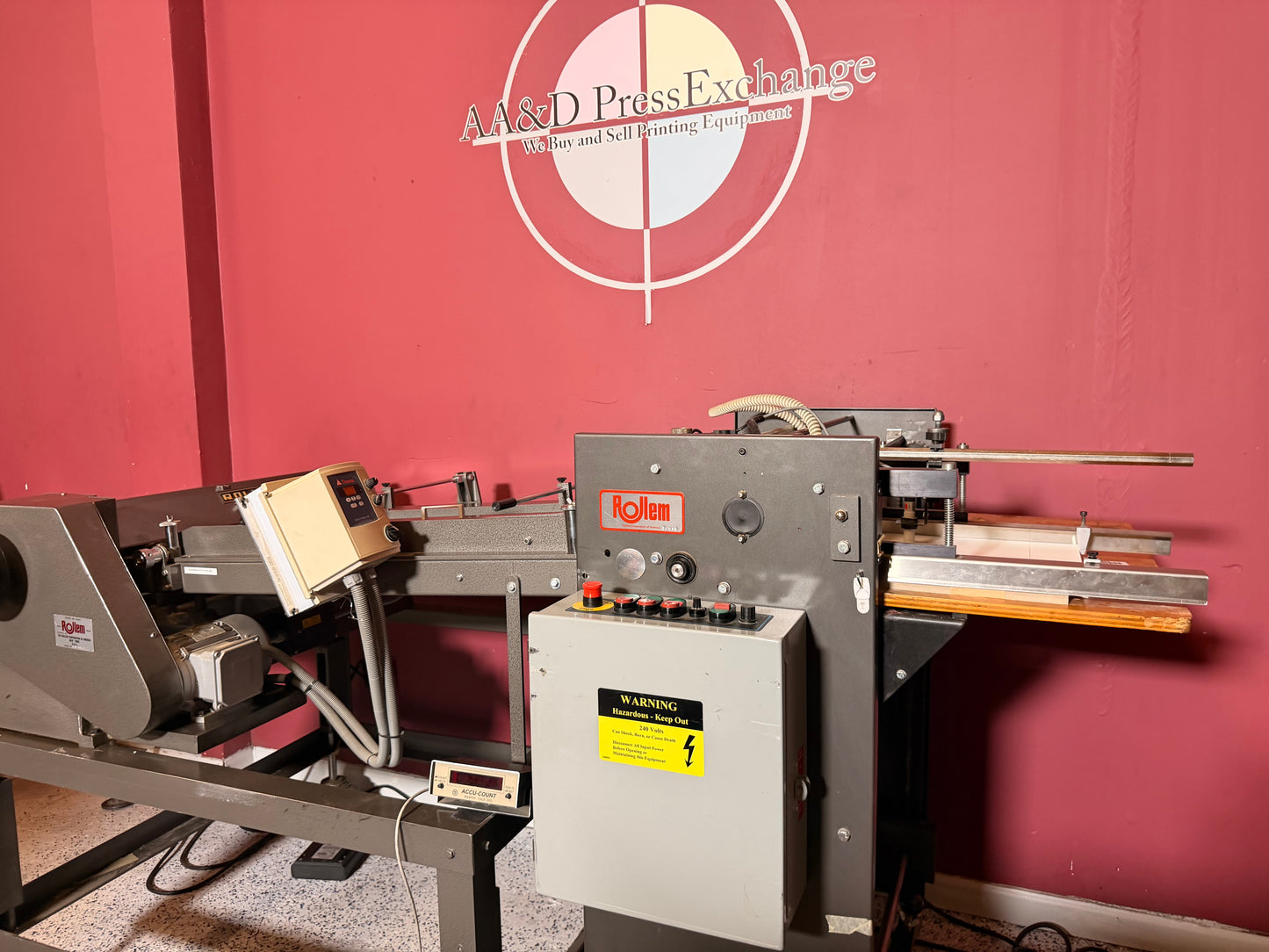 30” Wide Rollem TR perforator/scoring/Slit/Pile Feeder