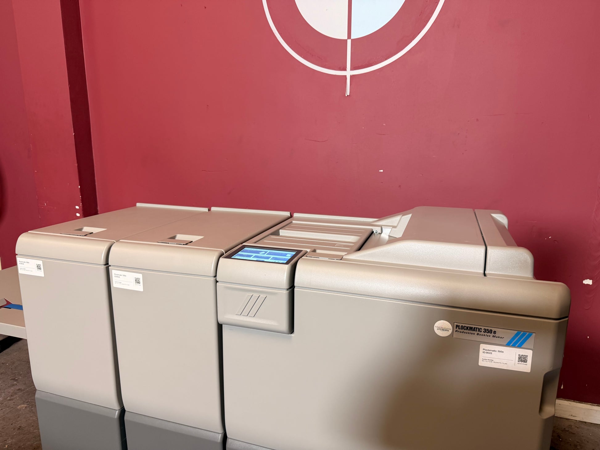 Plockmatic 350e booklet maker for sale with booklet fold and staple function