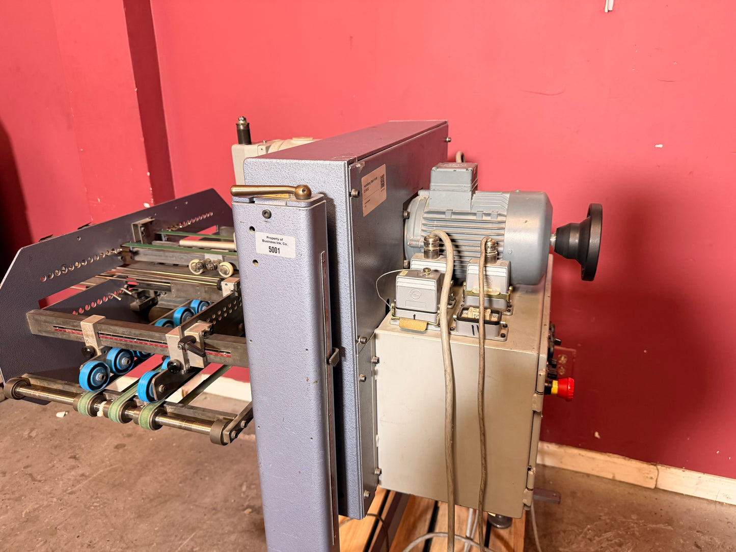 Used Heidelberg VFZ 52.2 mechanical folding unit high speed up to 160 m per min