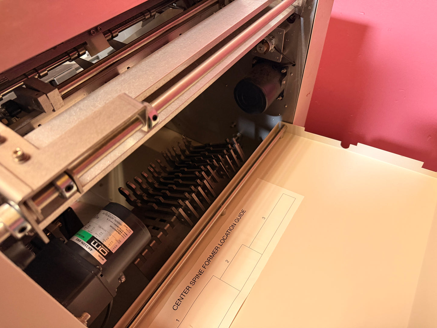 Used GBC DigiCoil binding system showing document guides and setup area – AA&D PressExchange