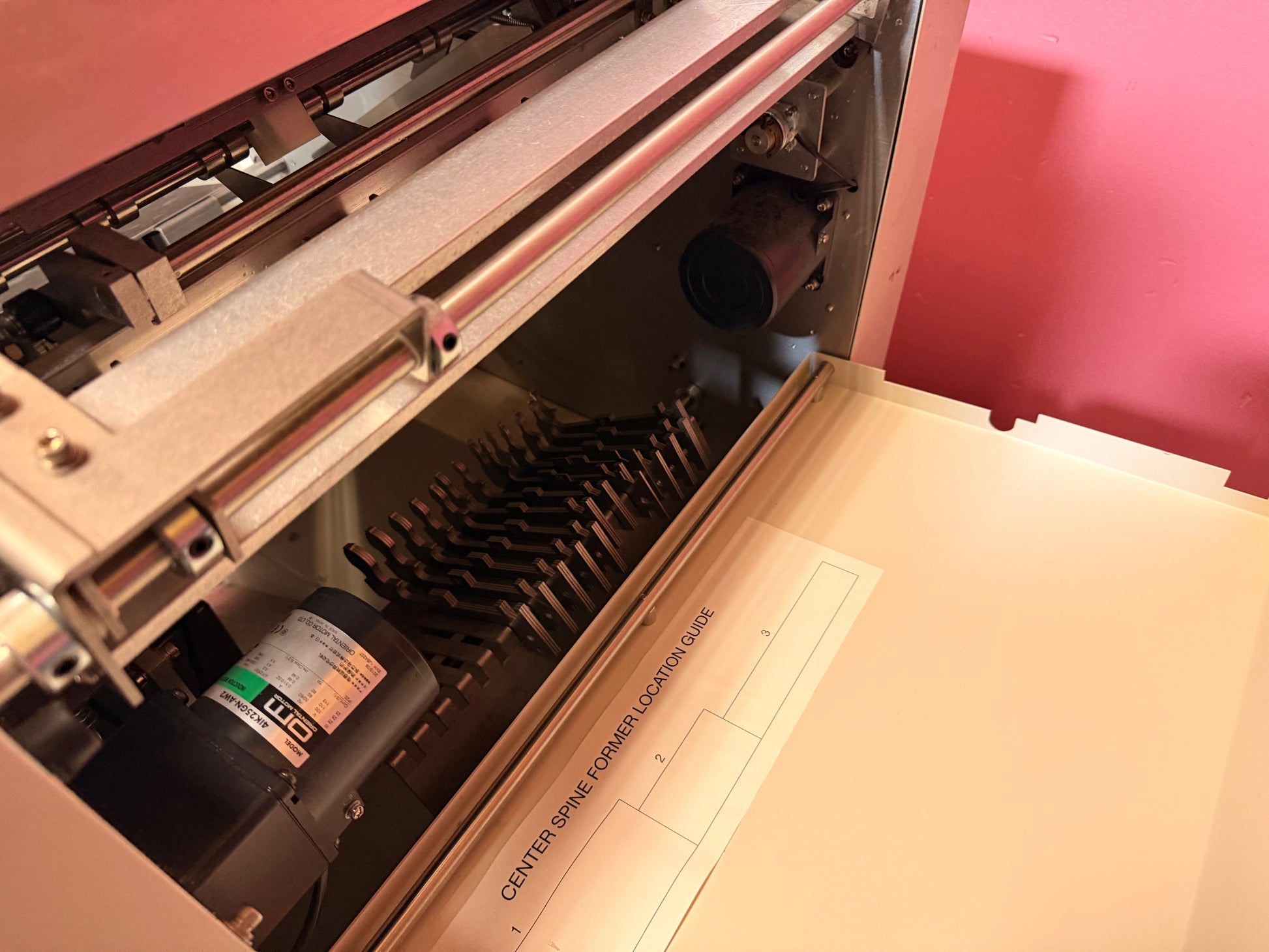 Used GBC DigiCoil binding system showing document guides and setup area – AA&D PressExchange