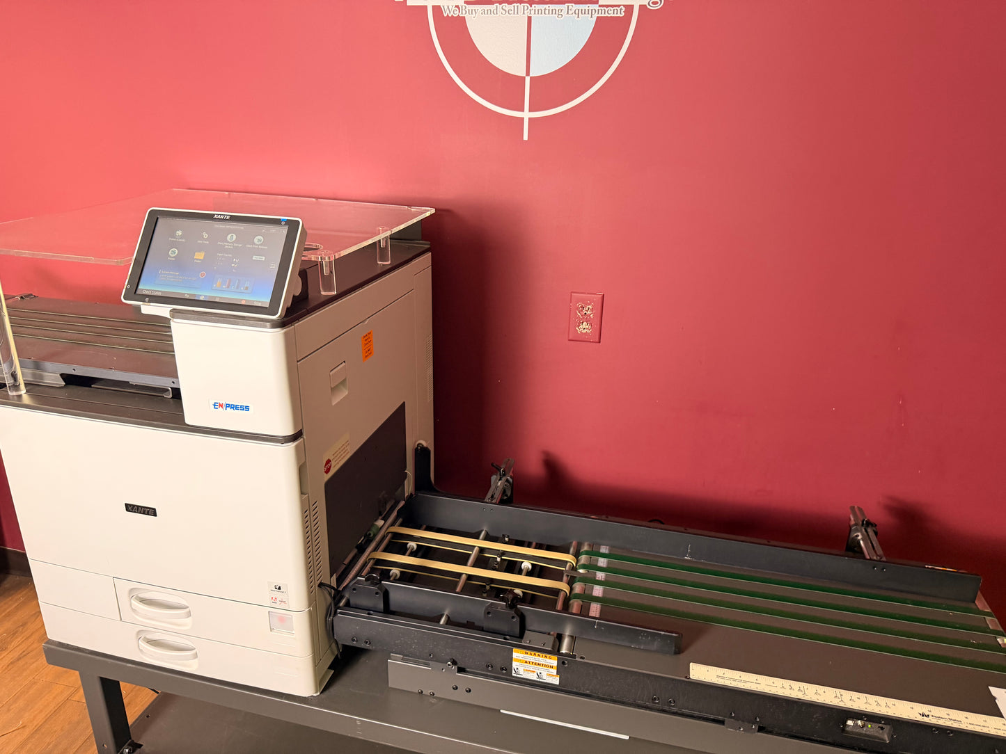 Used Xante En Press Envelope Printer duplex printing unit for double-sided jobs