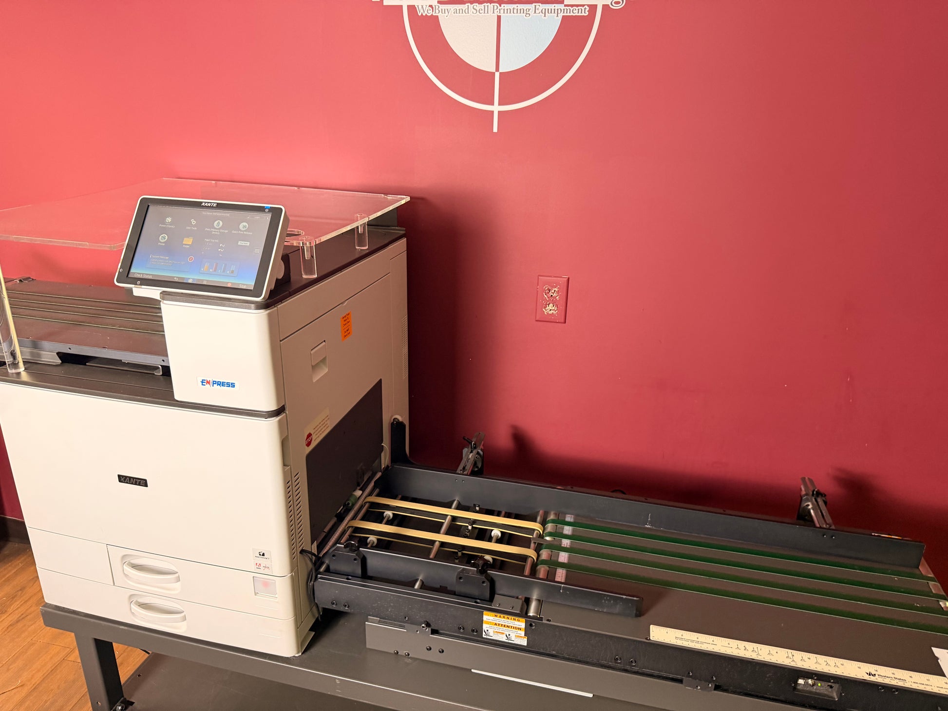 Used Xante En Press Envelope Printer duplex printing unit for double-sided jobs