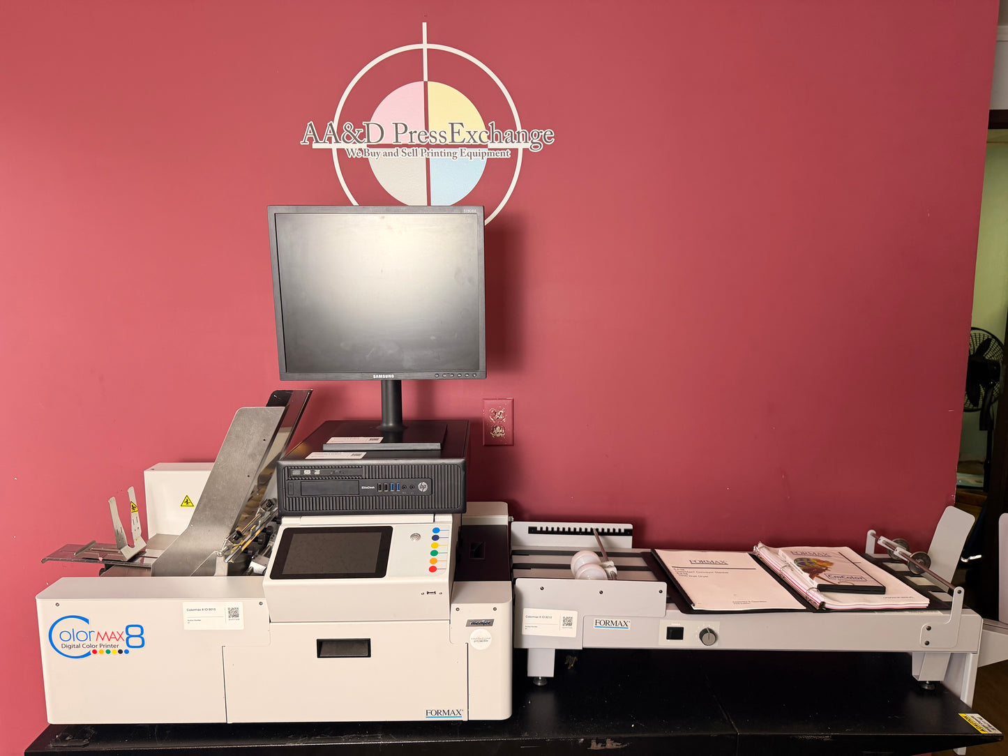 Used Formax ColorMax8 Digital Color Printer wide paper path for flats and chipboard