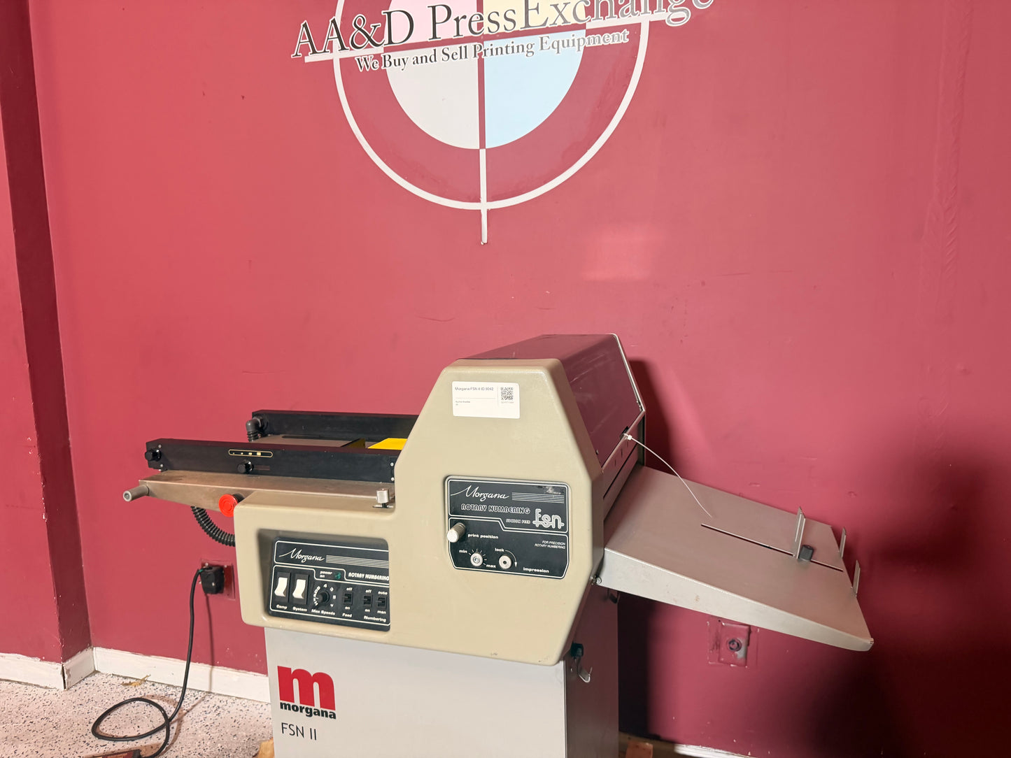 Morgana FSN ll Rotary Numbering Machine