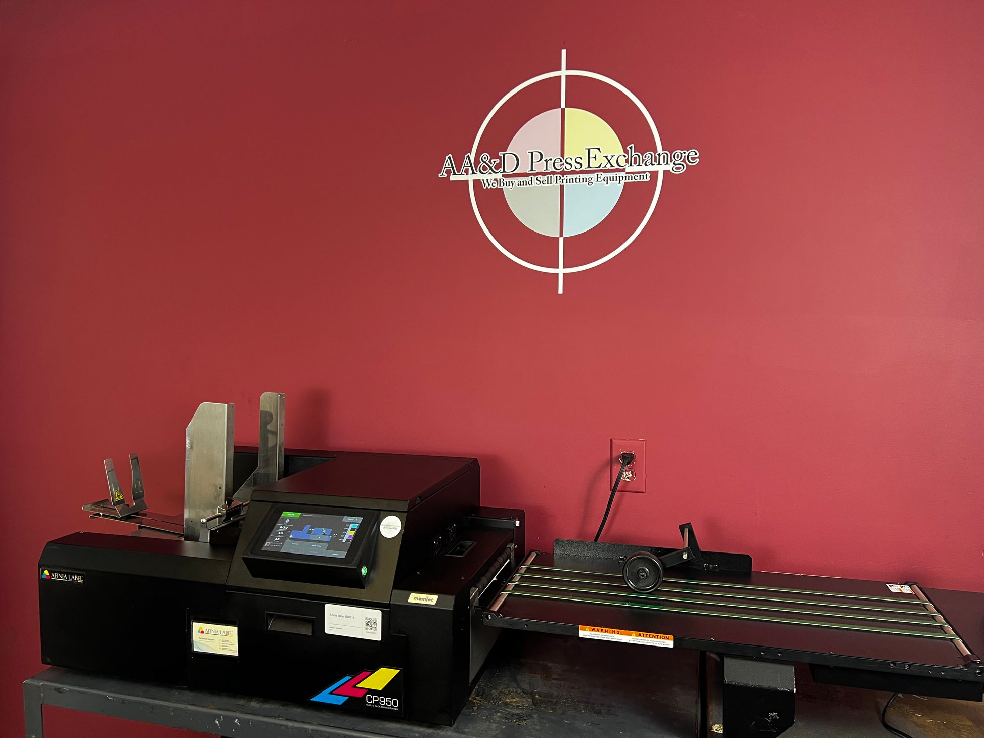 Used Afinia CP950 Envelope and Packaging Printer front view – AA&D PressExchange