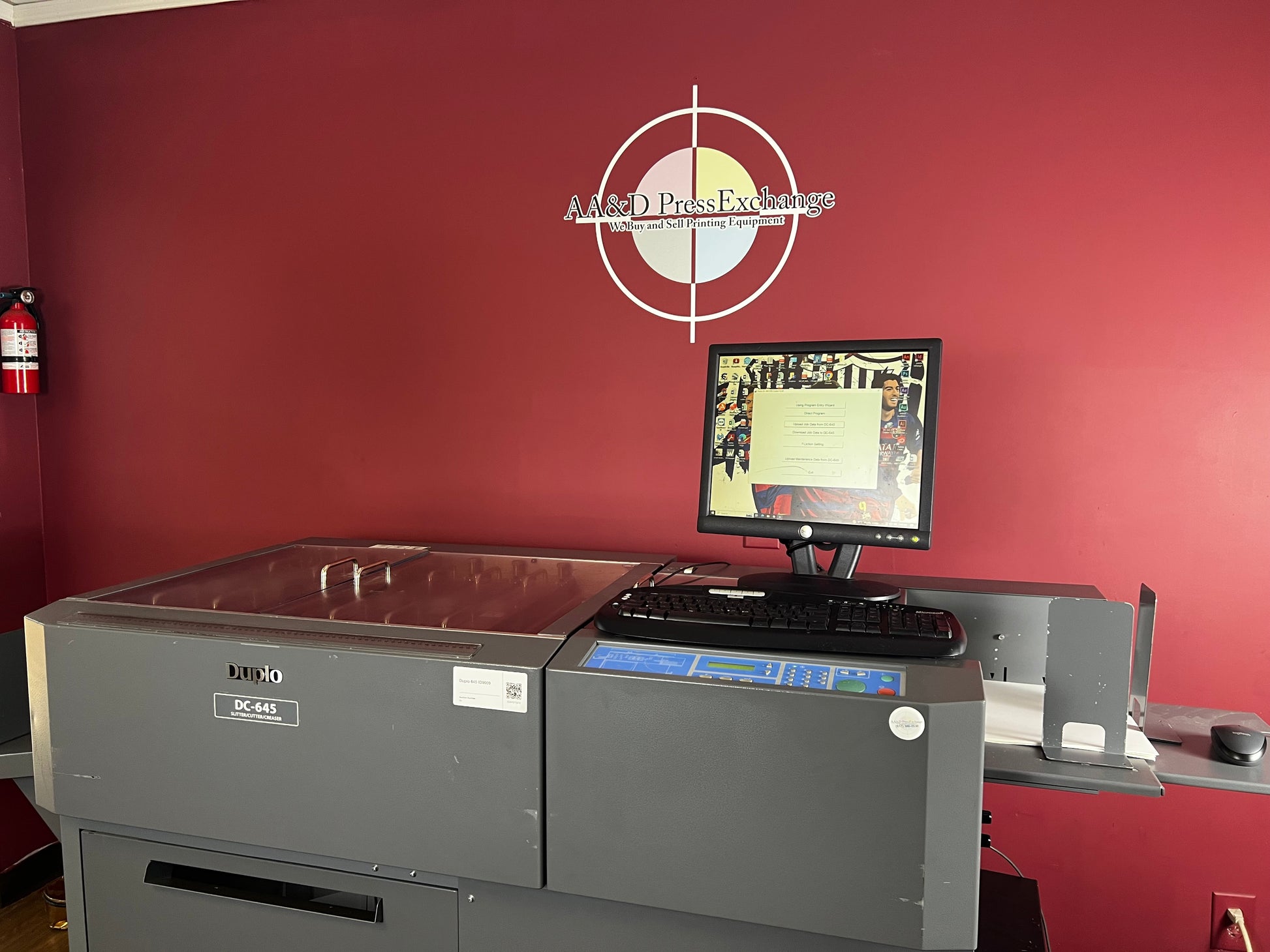 Used Duplo DC-645 creasing and cutting equipment display panel – AA&D PressExchange