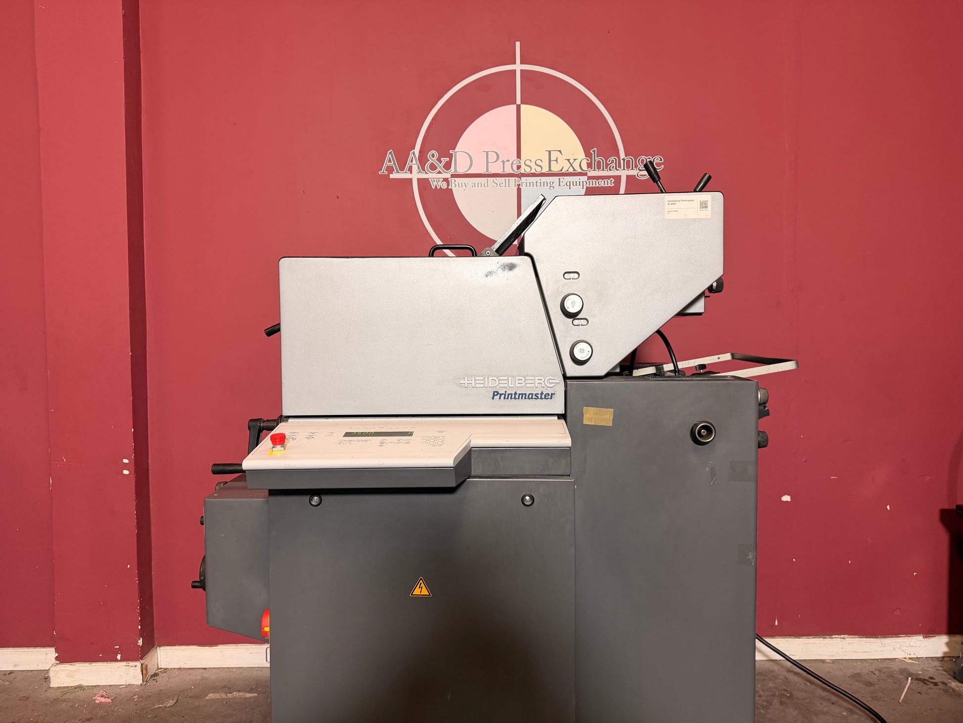 Used Heidelberg Printmaster QM 46-2 offset press for sale blanket wash unit area