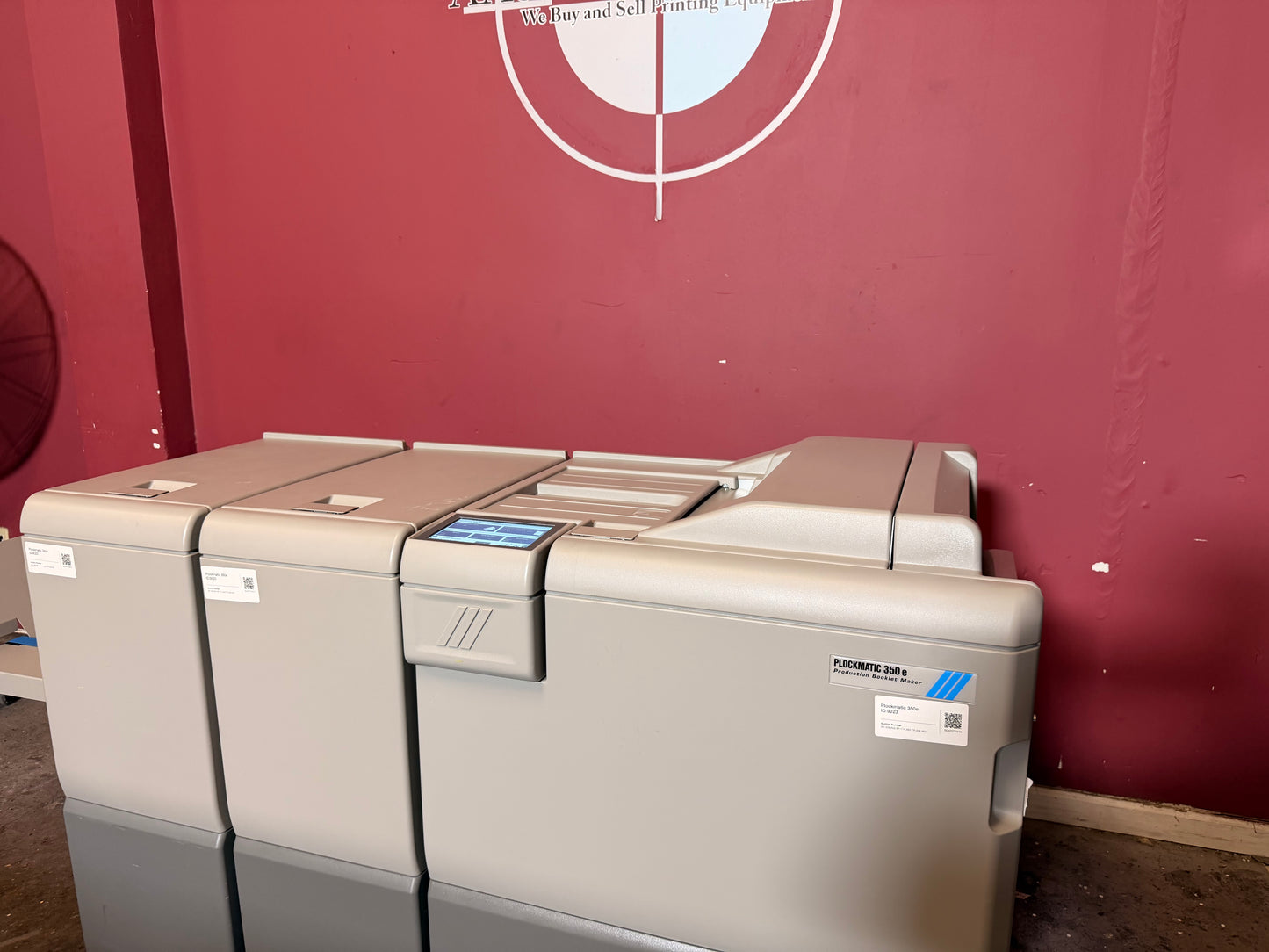 Plockmatic 350e booklet maker for sale with staple fold function