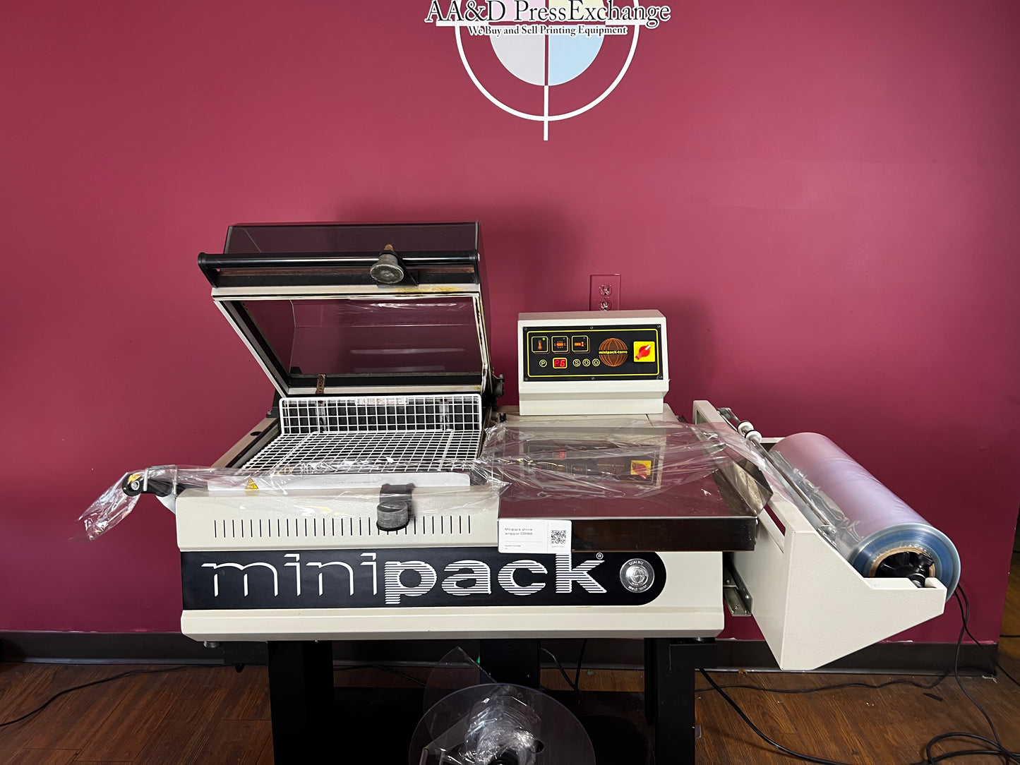 Used Minipack FM-75 Digit shrink wrapping equipment with cooling system | AA&D PressExchange