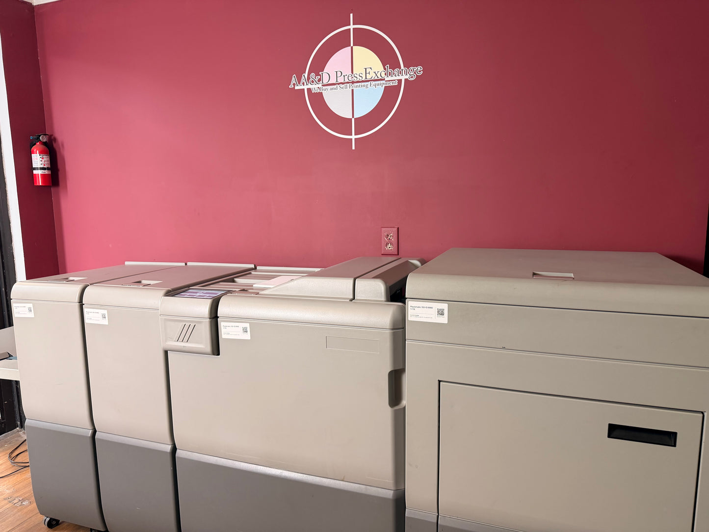 Used Plockmatic 350 Booklet Maker 177k meter close-up of stapling and folding mechanism – AA&D PressExchange