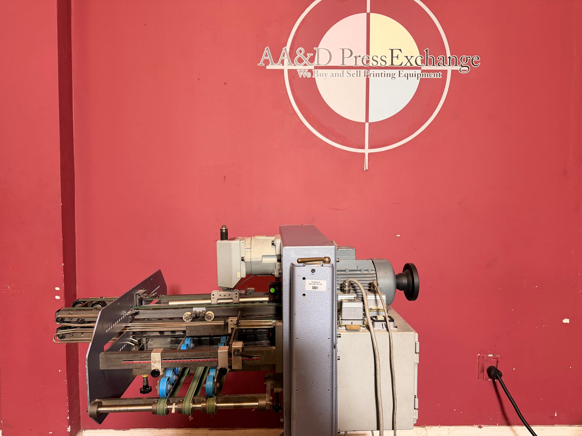 Used Heidelberg VFZ 52.2 folding station for complex international quadruple fold