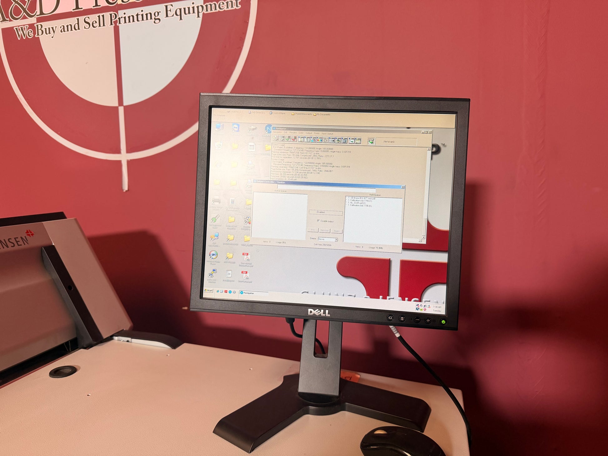 Used Glunz & Jensen iCTP PlateWriter 3000 computer-to-plate system interior view – AA&D PressExchange