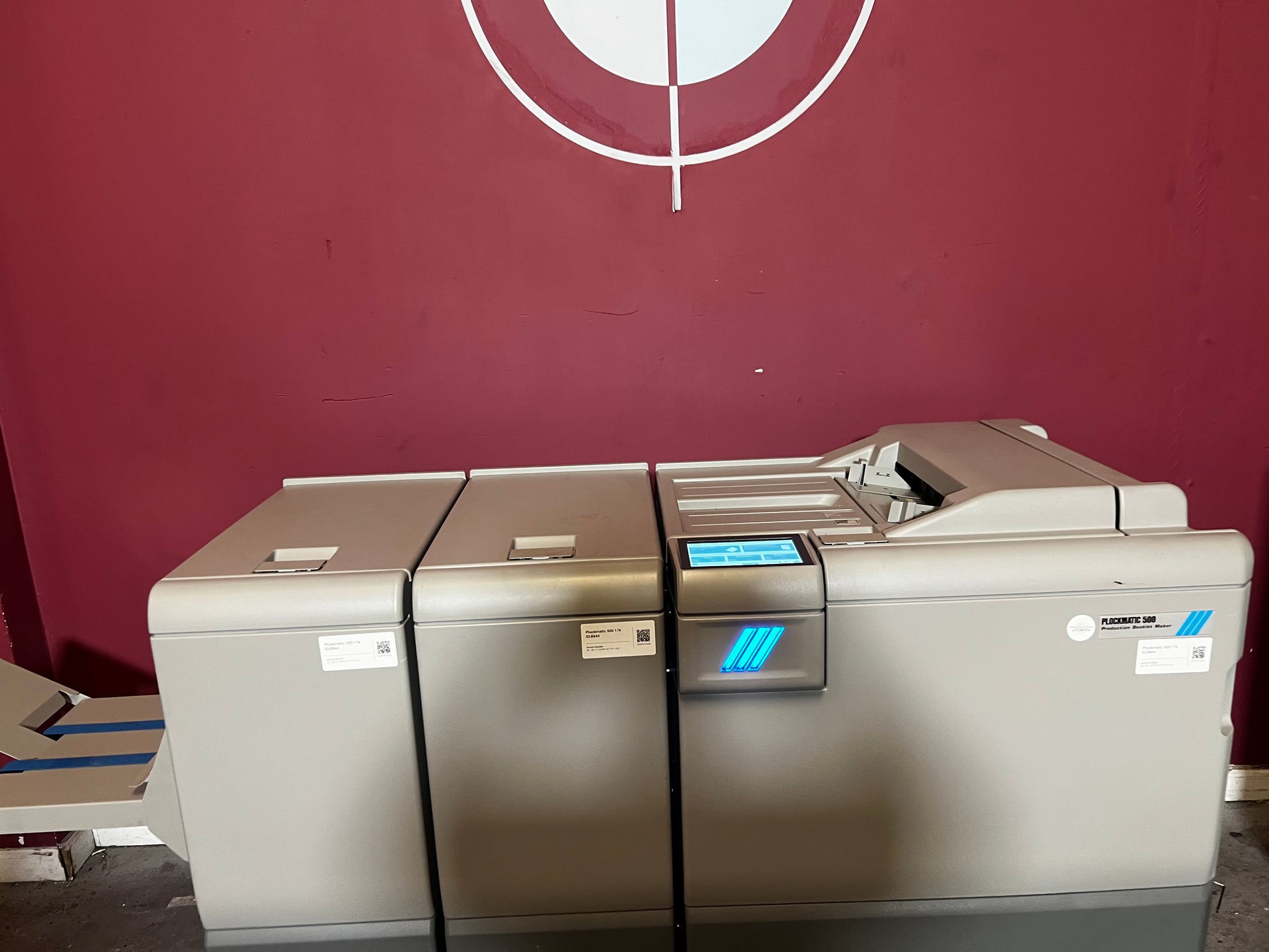 Used Plockmatic 500 Booklet Maker Power Panel and Wiring Area – AA&D PressExchange