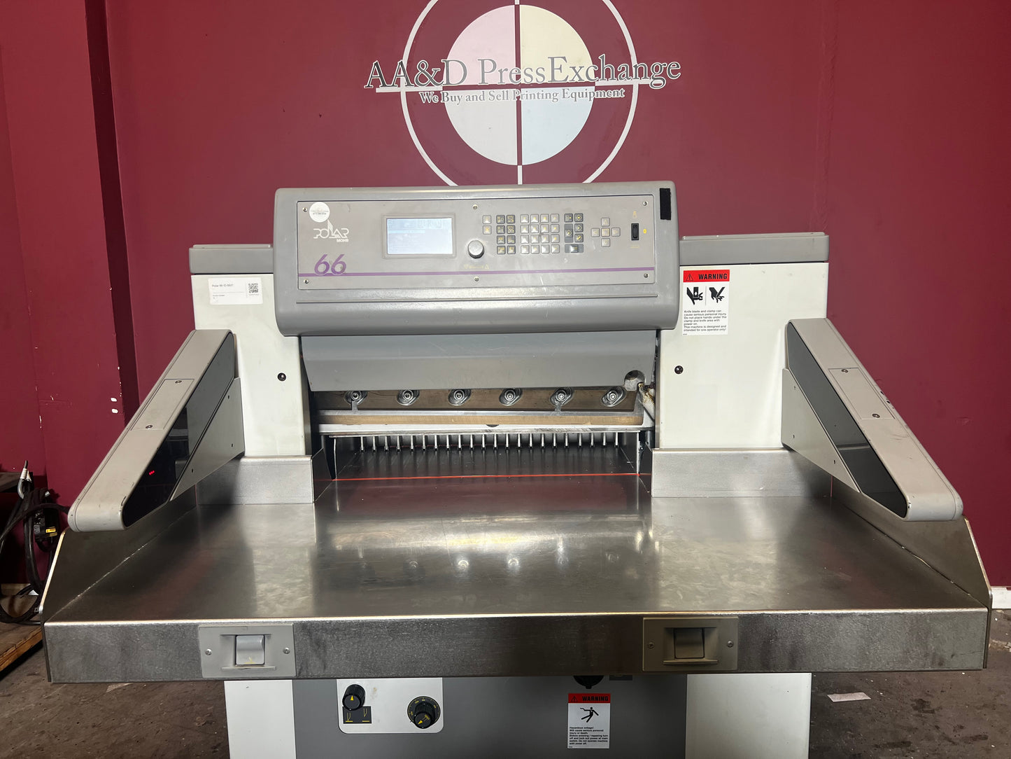 Used Polar 66 programmable hydraulic guillotine cutter – AA&D PressExchange