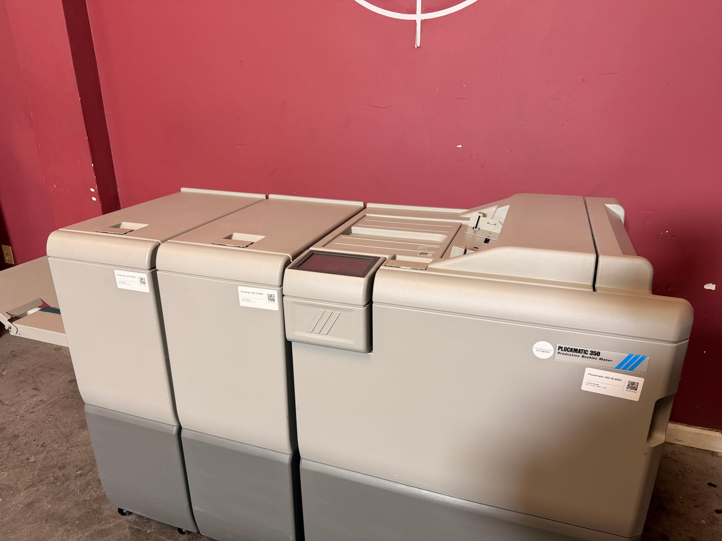 2k Meter Warranty! Plockmatic 350 Stitch/Fold/Square Back/Trim !Video!