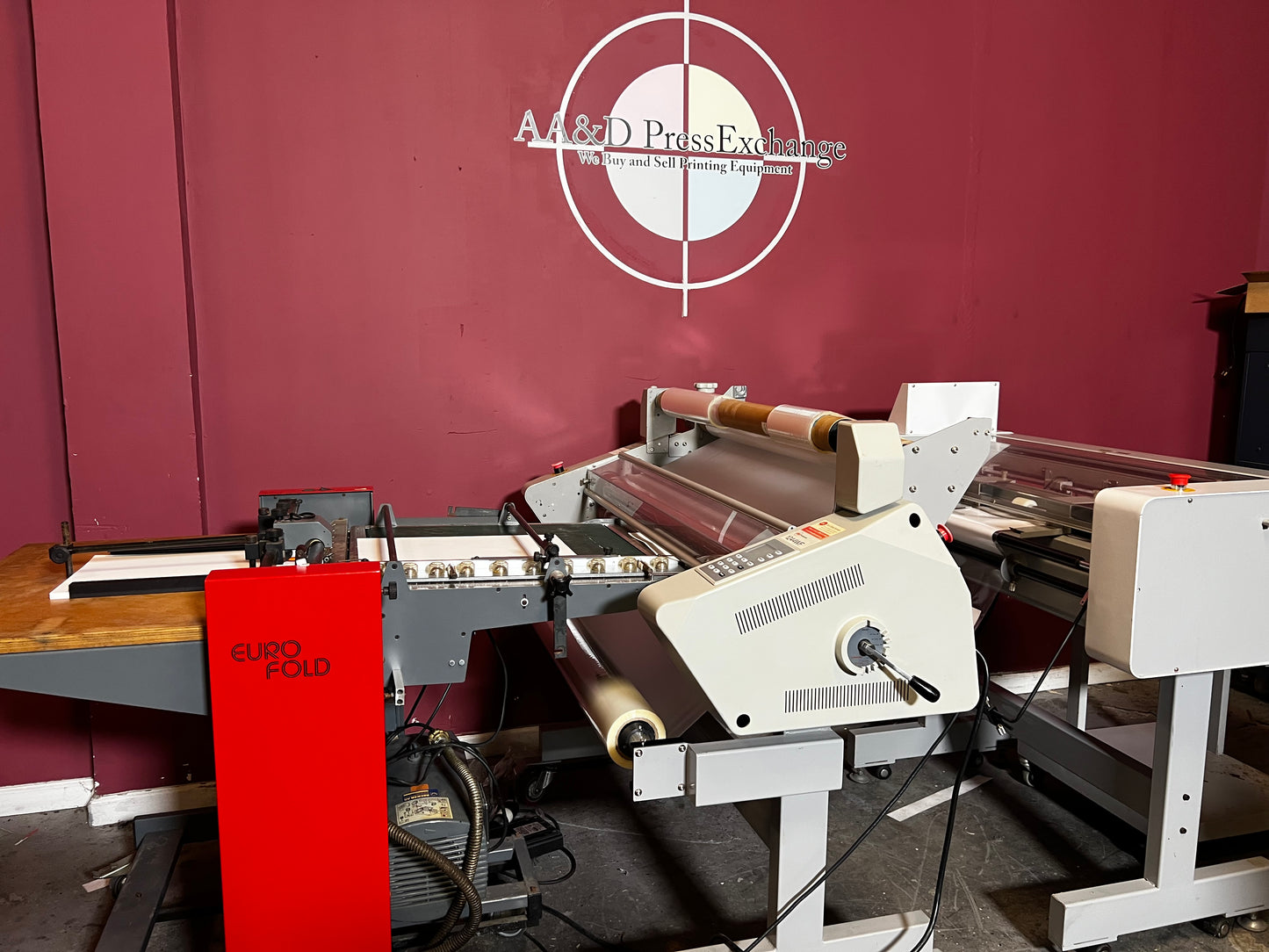 AA&D PressExchange Used GBC 1244 WF Laminator Cutter professional wide-format poster lamination machine