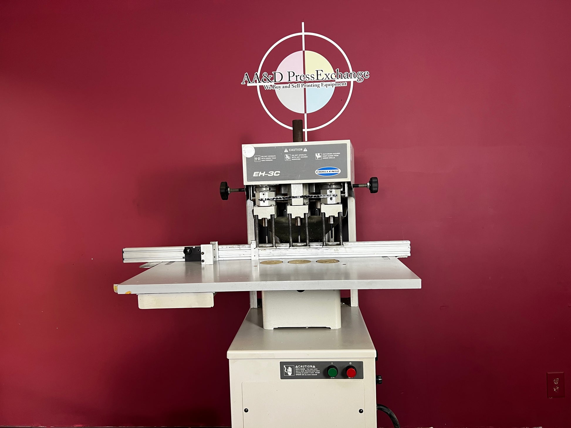 Used Challenge EH-3C Paper Drill with Automatic Drill Return – AA&D PressExchange