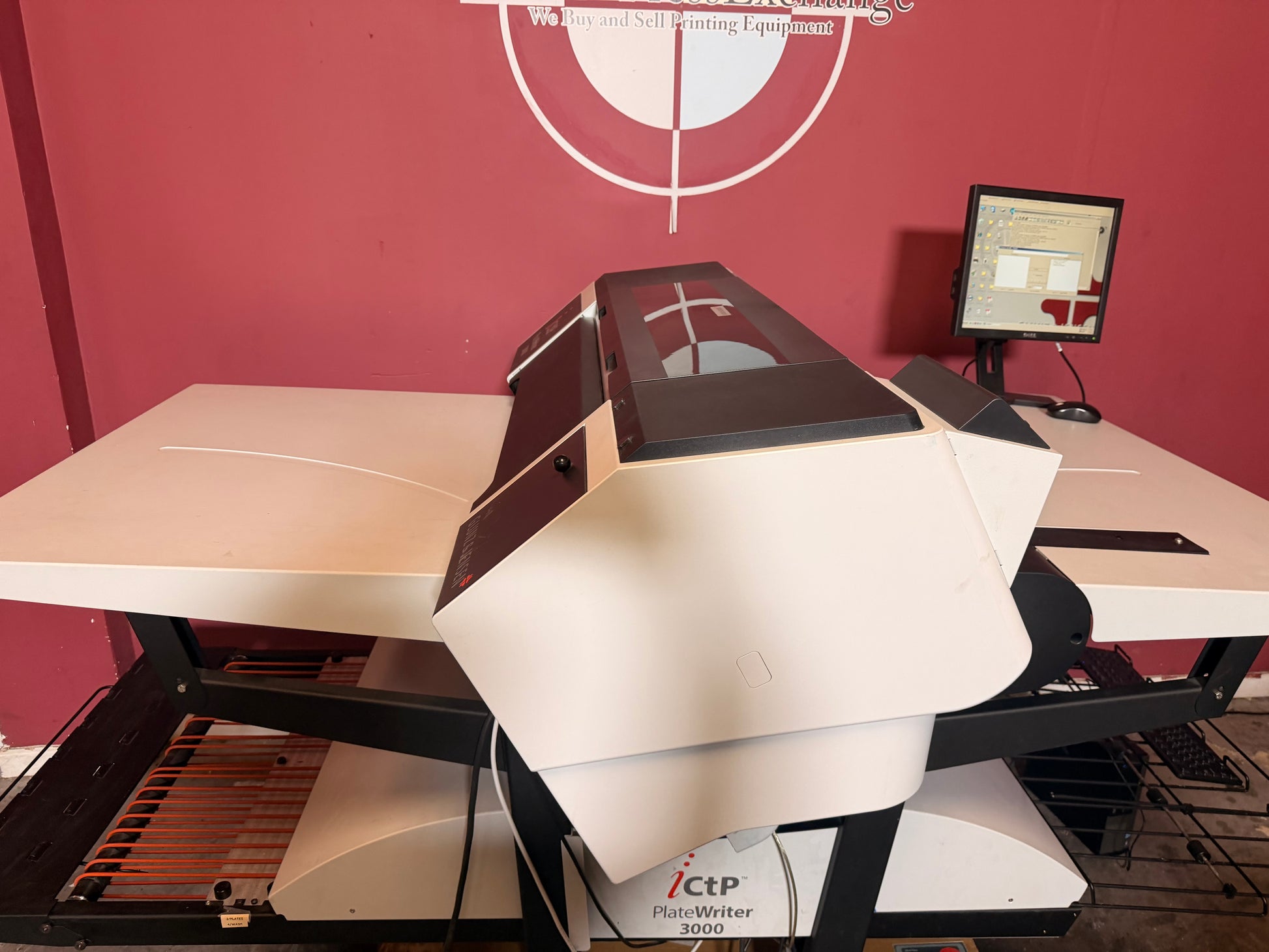 Used Glunz & Jensen iCTP PlateWriter 3000 rear view – AA&D PressExchange