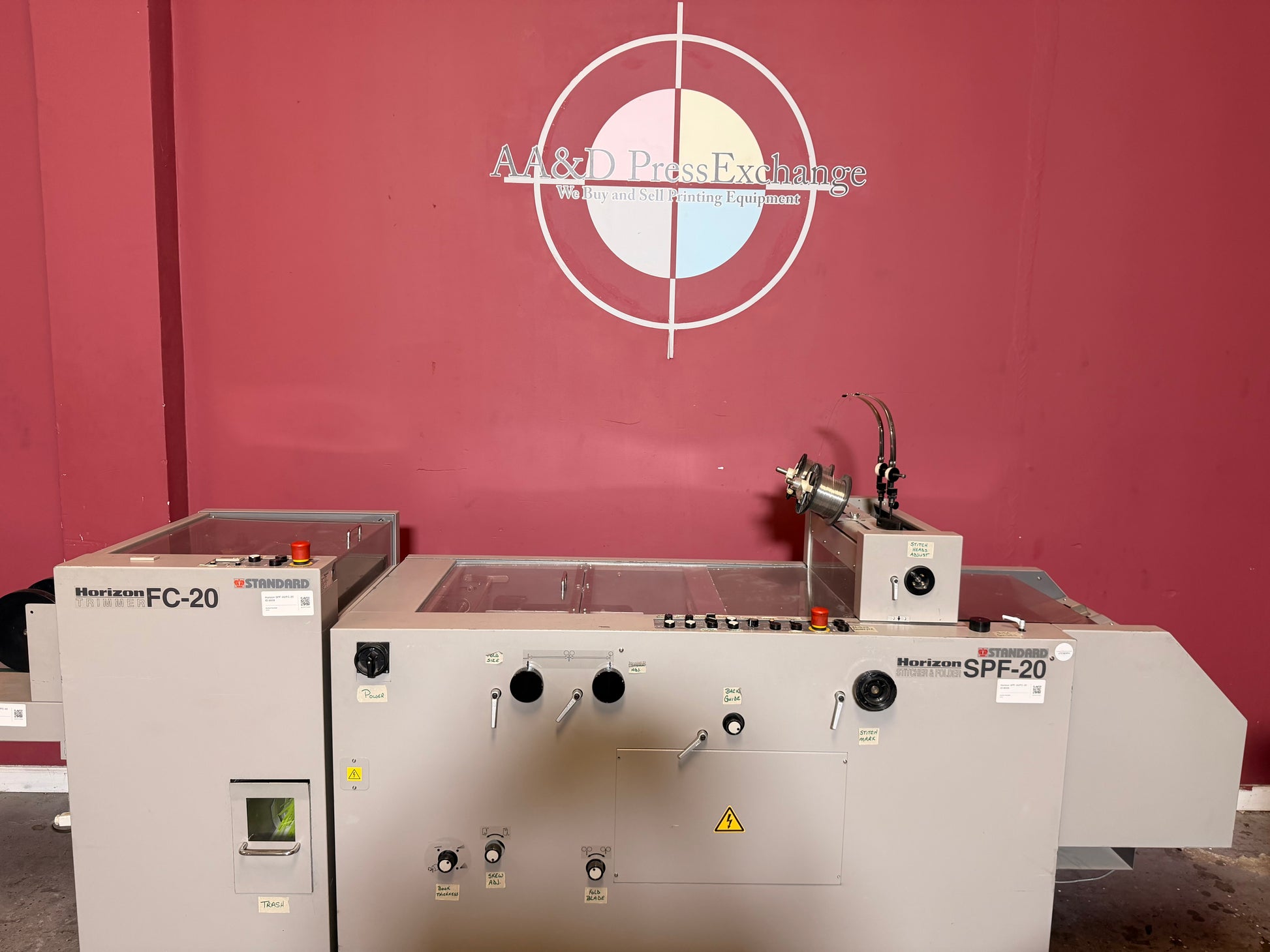 Used Horizon booklet maker up to 3600 booklets per hour production