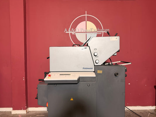 Used Heidelberg Printmaster QM 46-2 printing press for sale compact two color offset press