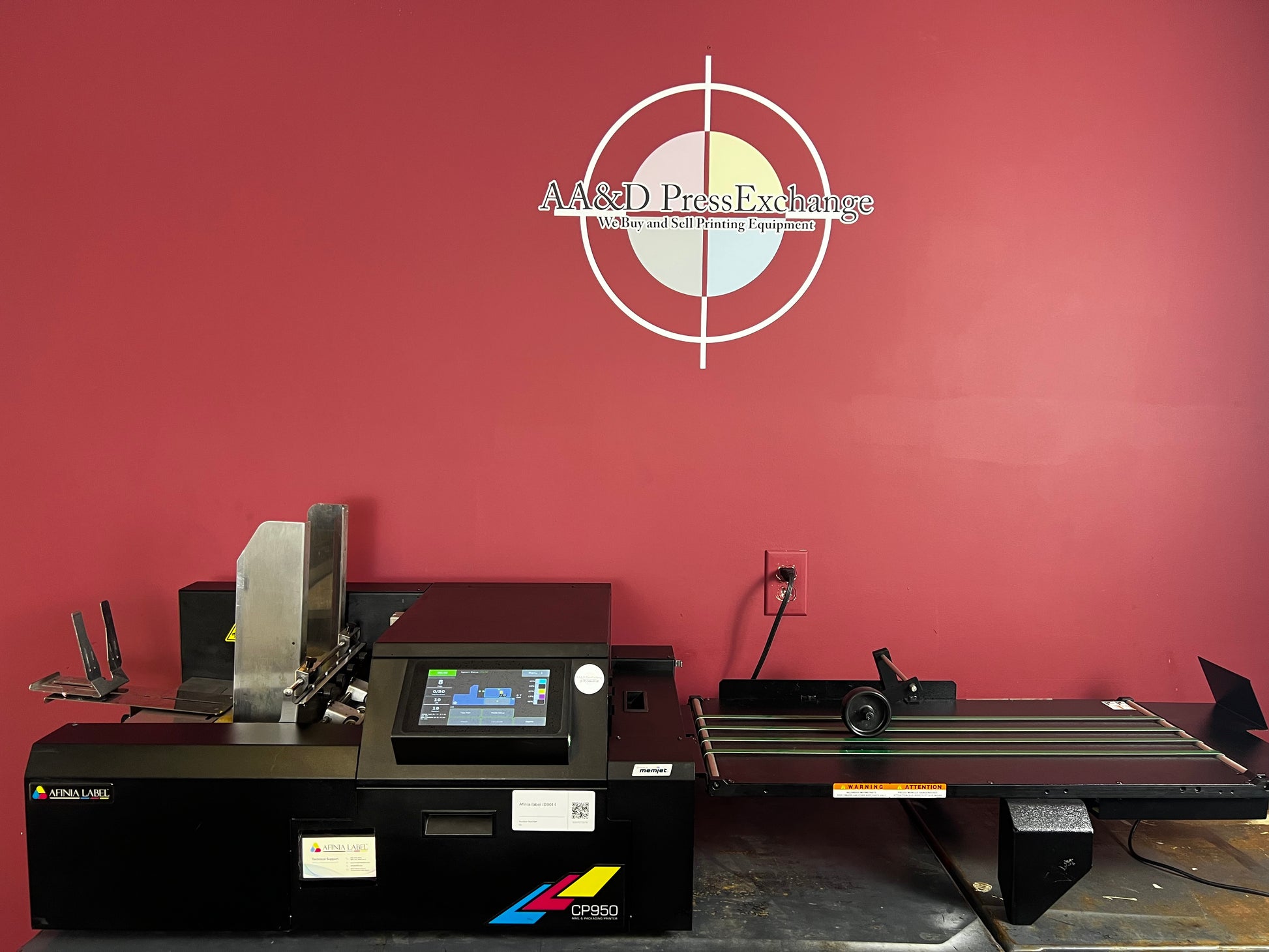 Used Afinia CP950 Printer side profile with feeder – AA&D PressExchange