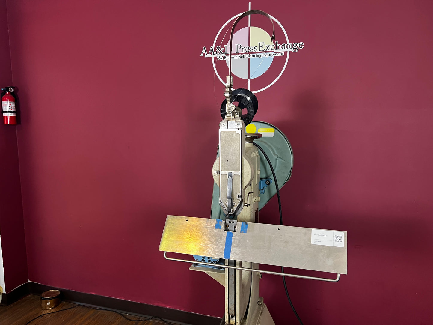 Used Bostitch Bronco industrial book wire stitcher with saddle setup – AA&D PressExchange