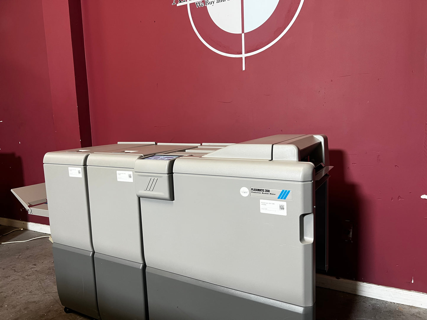 Used Plockmatic 350 bookletmaker 136k booklet making unit in production workflow – AA&D PressExchange