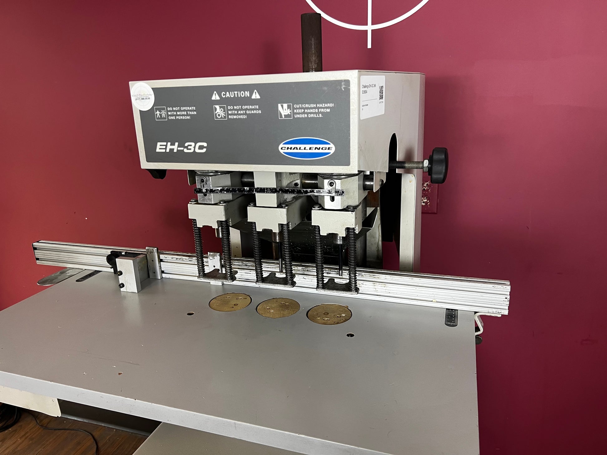 Used Challenge EH-3C Paper Drill for High-Volume Paper Drilling – AA&D PressExchange