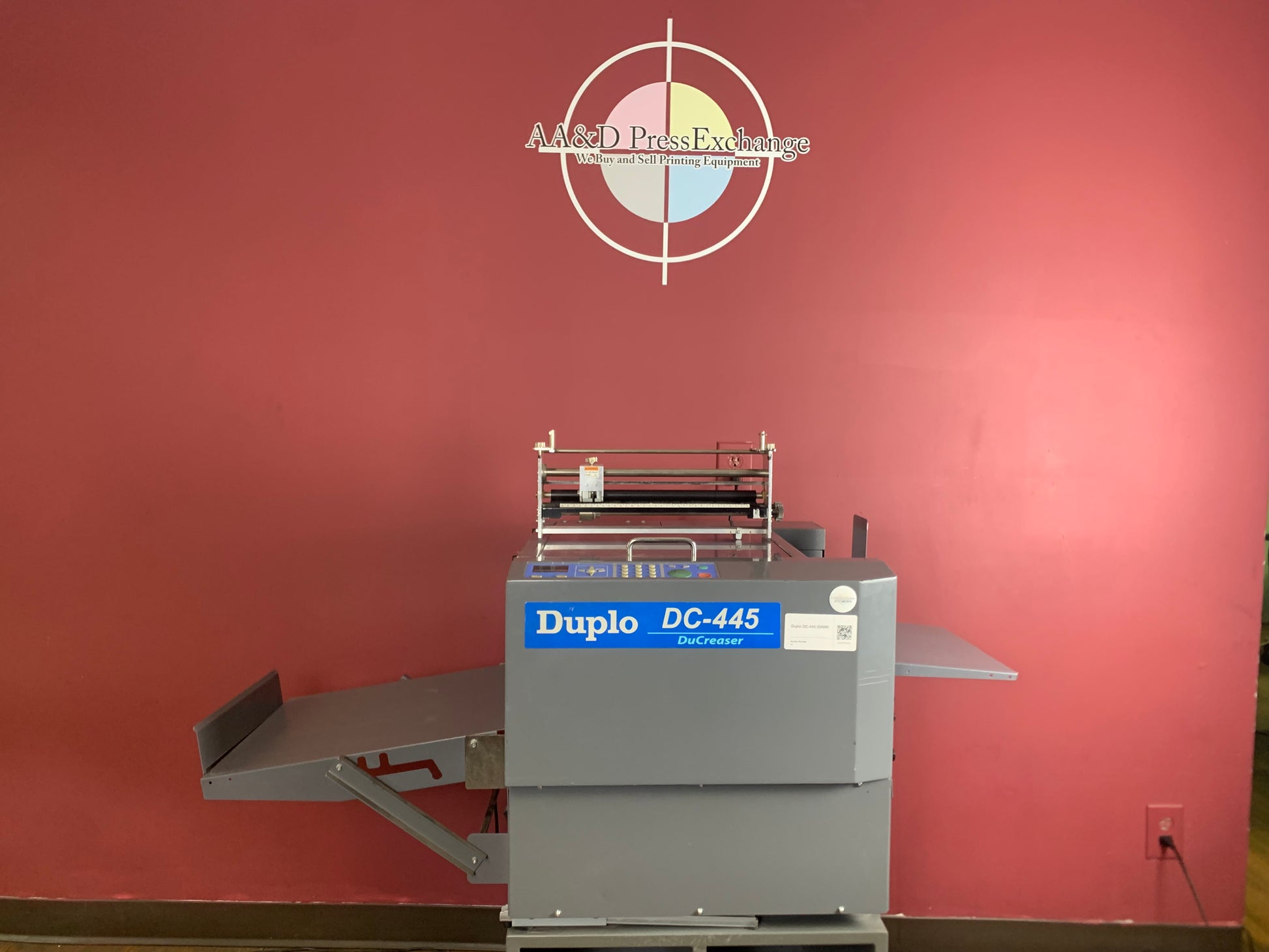 Used Duplo DC-445 DuCreaser finishing equipment with optional perforating module – AA&D PressExchange