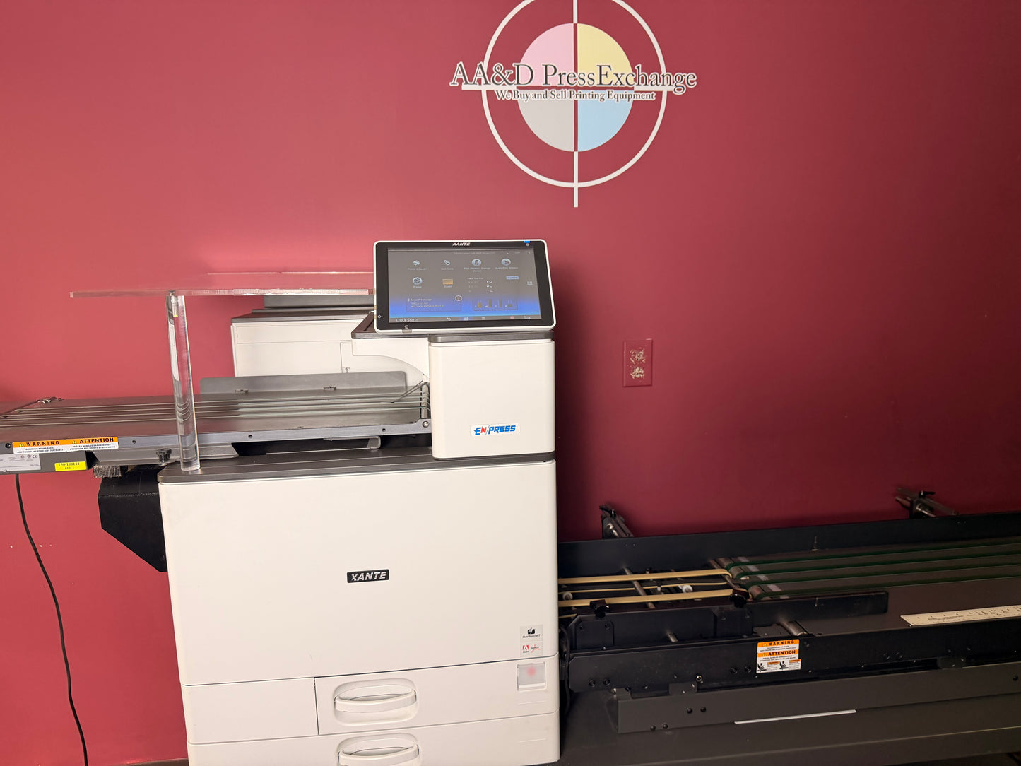 Used Xante En Press Envelope Printer media handling for envelopes and cardstock