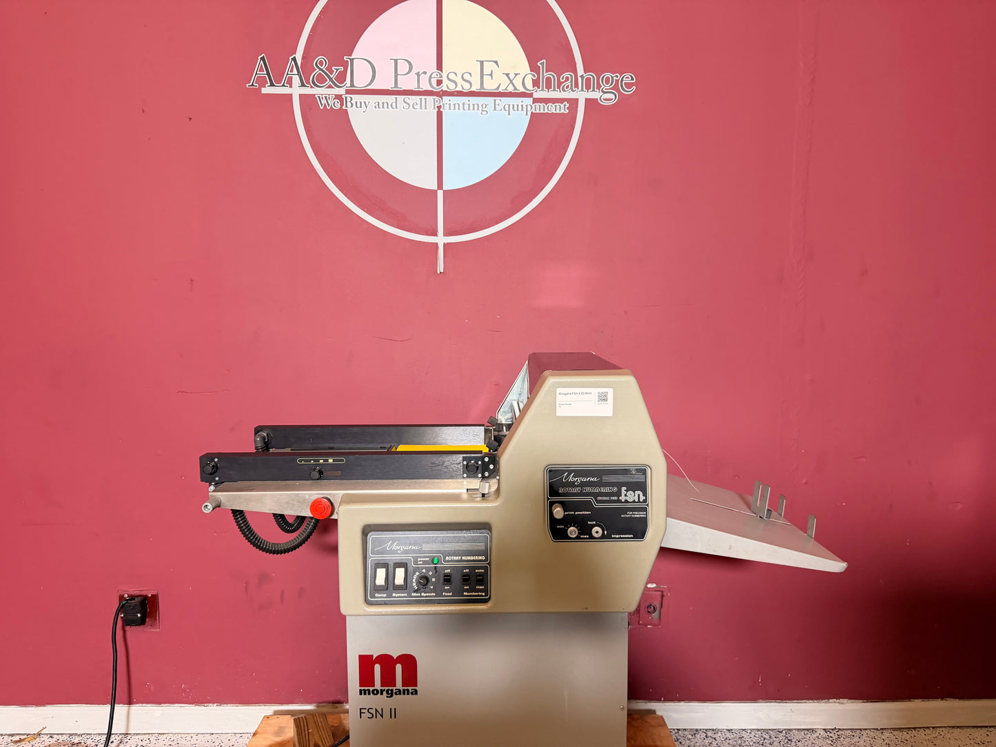 Morgana FSN ll Rotary Numbering Machine