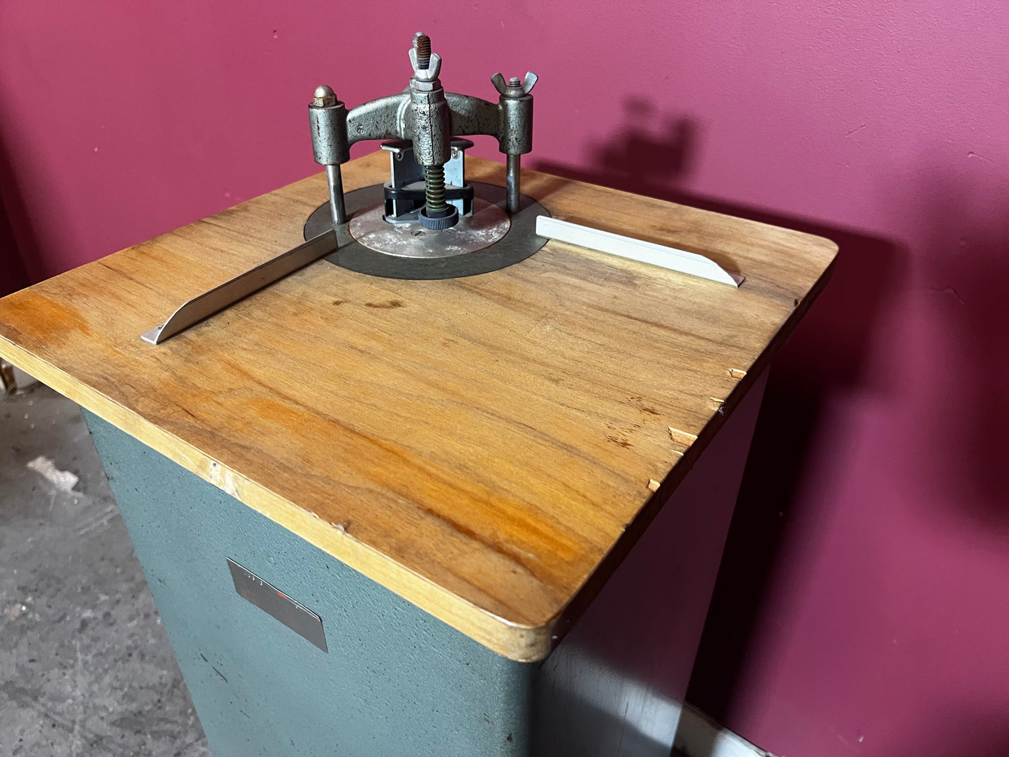 Used Lassco CR-50 floor-standing corner rounding machine by AA&D PressExchange radius settings