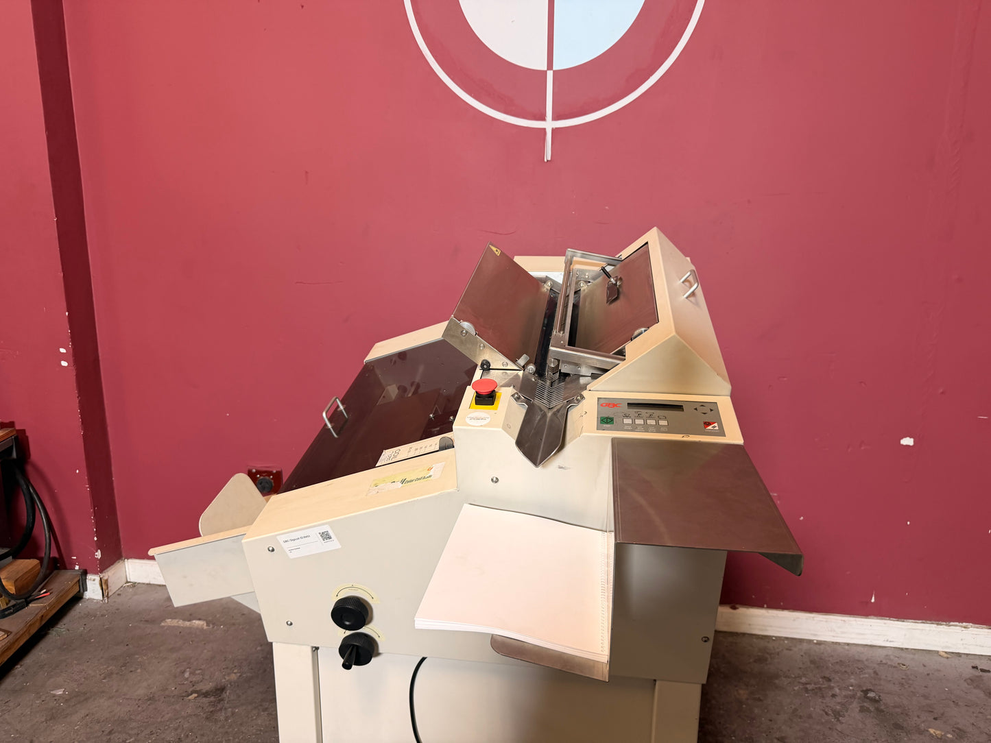 Used GBC DigiCoil Automatic Coil Inserter with coil feed area visible – AA&D PressExchange