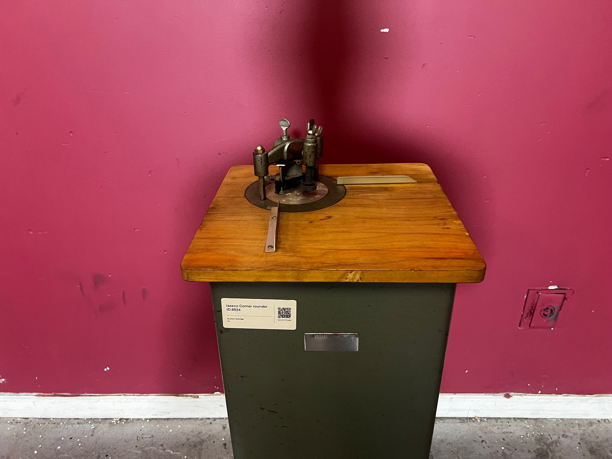 Used Lassco CR-50 Manual Corner Rounder by AA&D PressExchange full floor-standing view