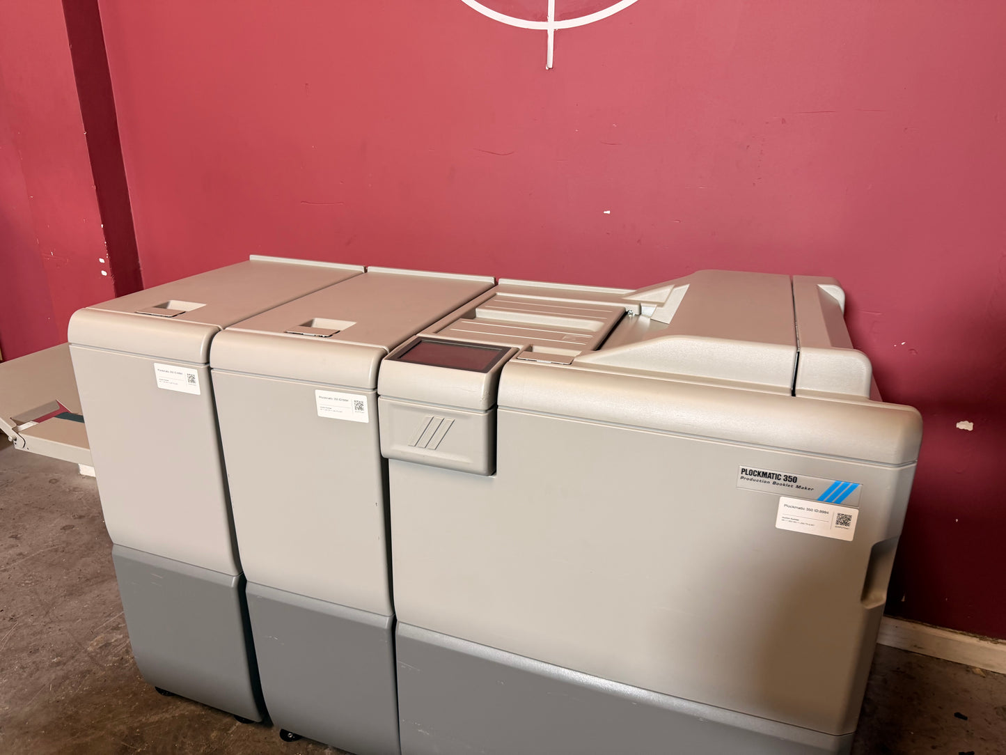 12k Meter Warranty! Plockmatic 350 Stitch/Fold/Square Back/Trim !Video!