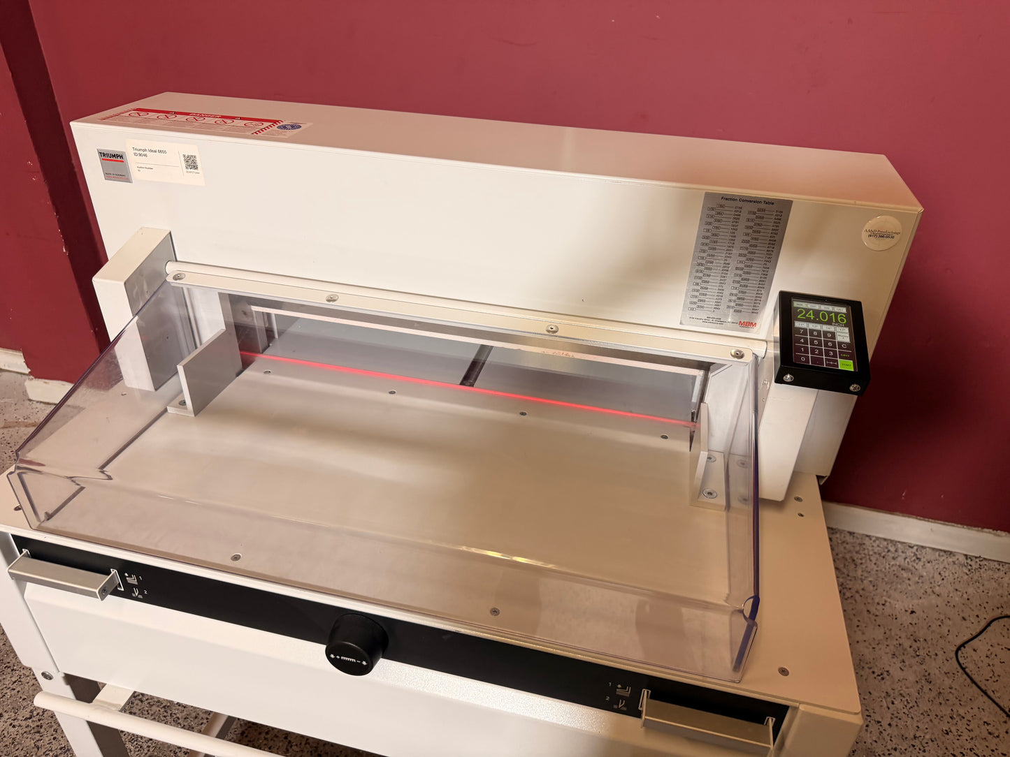 Triumph Ideal 6655 Paper Cutter 25.5 inch