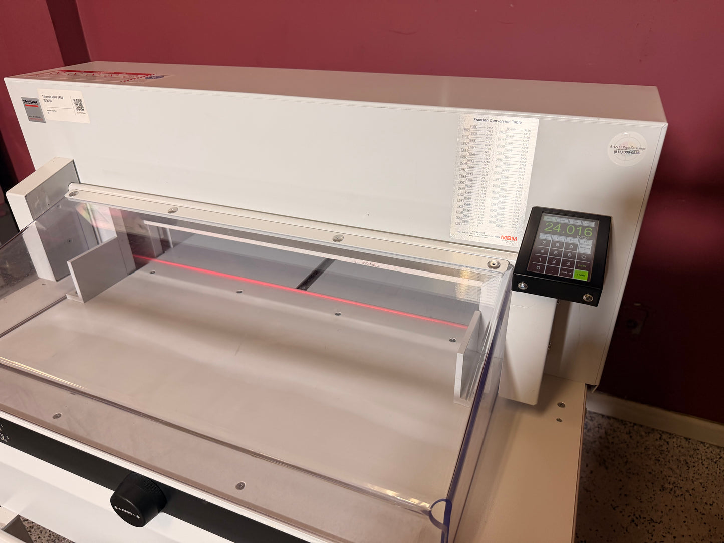 Triumph Ideal 6655 Paper Cutter 25.5 inch