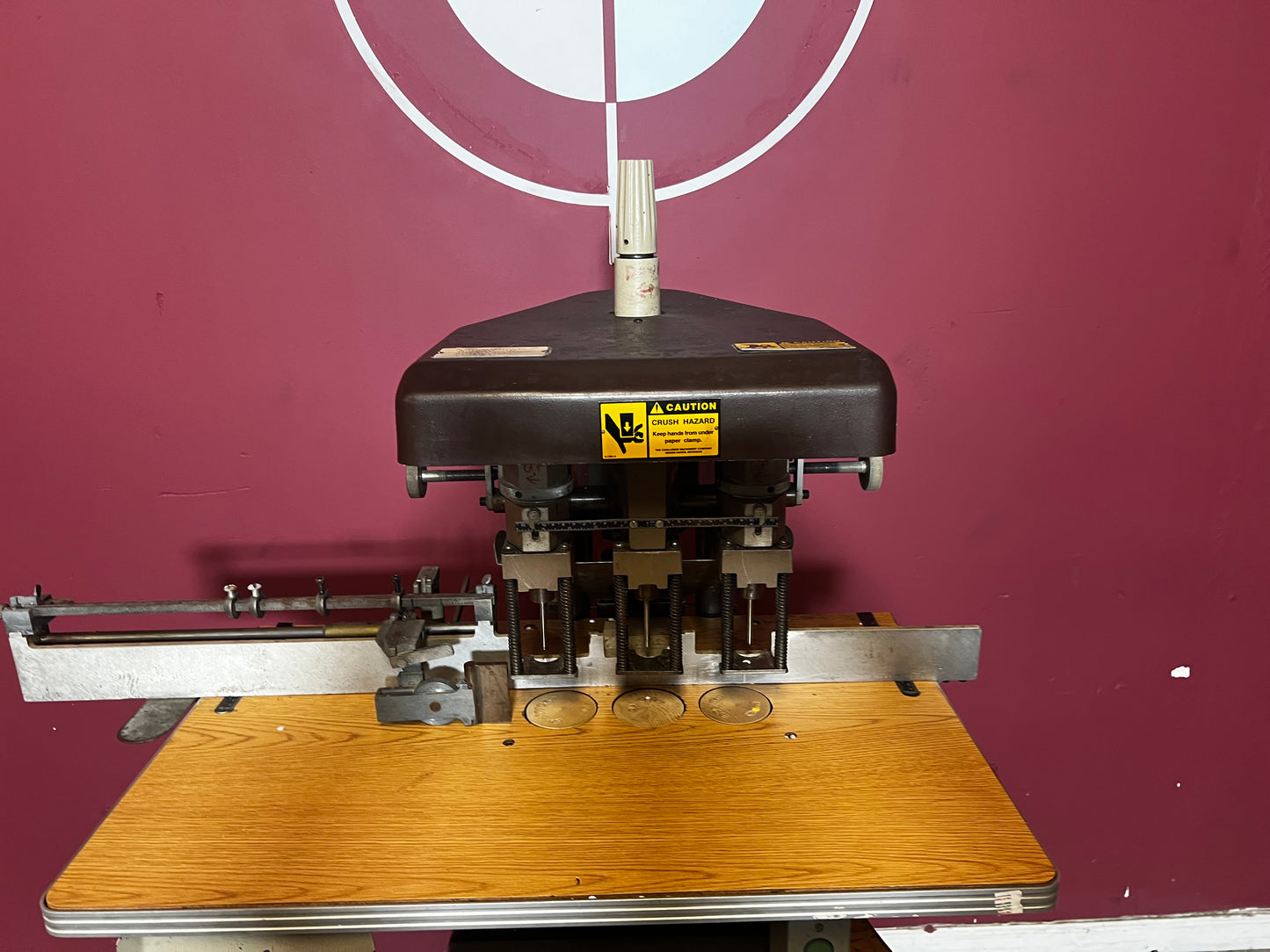 Used Challenge EH-3A Paper Drill available at AA&D PressExchange, industrial hydraulic hole puncher.