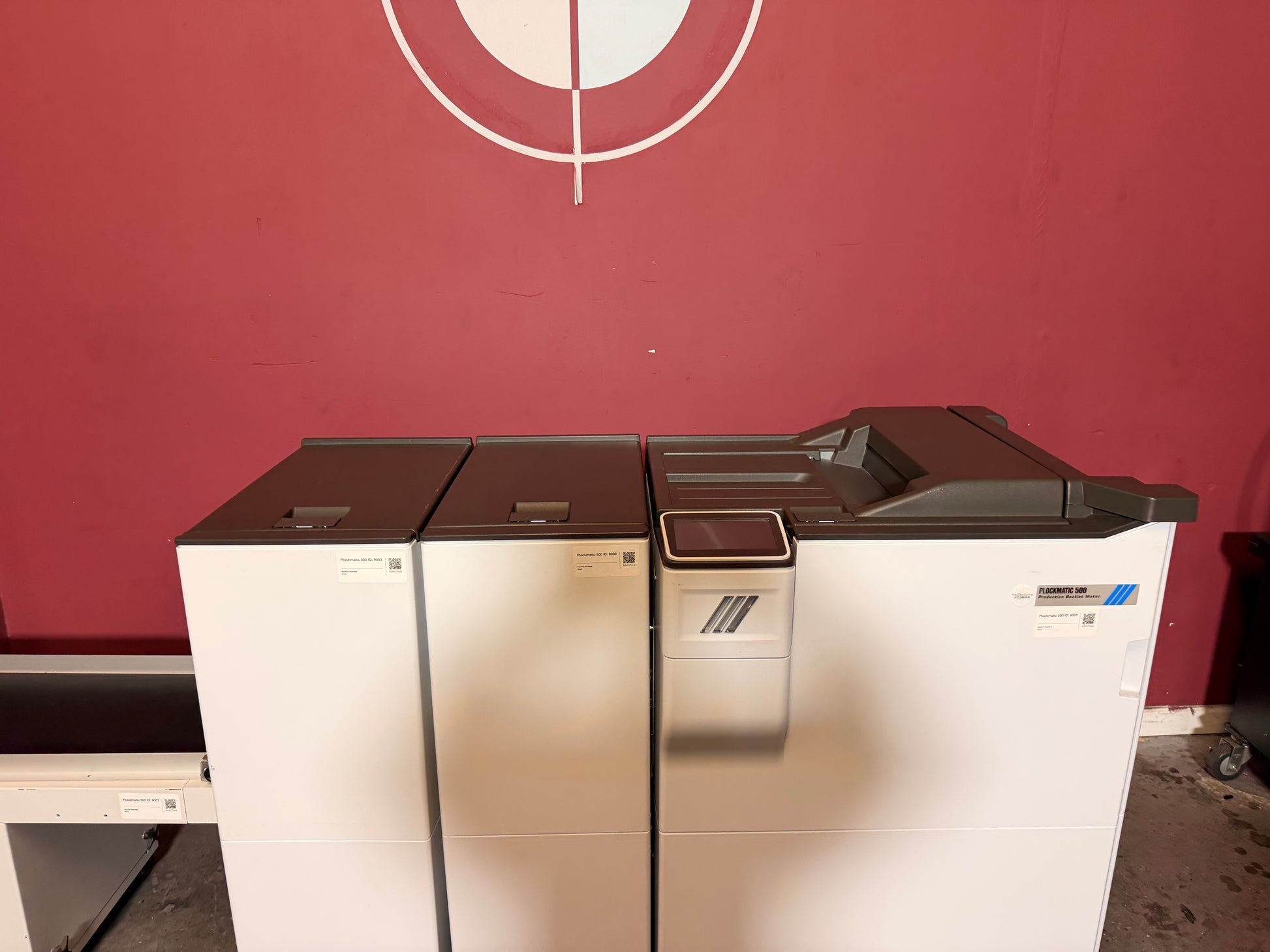 Plockmatic 500-m Booklet Maker for sale with integrated finishing system