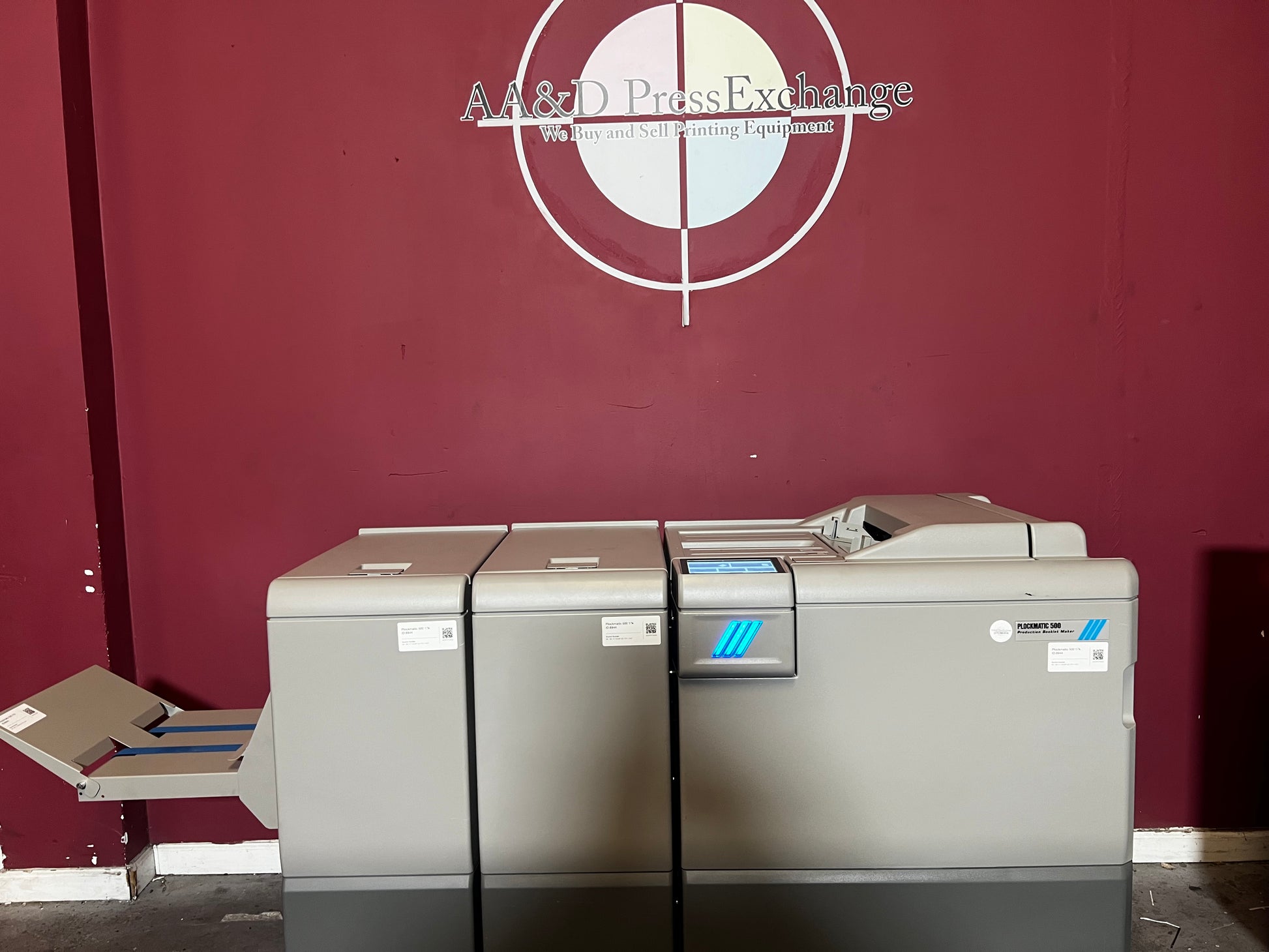 Used Plockmatic 500 Booklet Maker Infeed Tray and Paper Guides – AA&D PressExchange