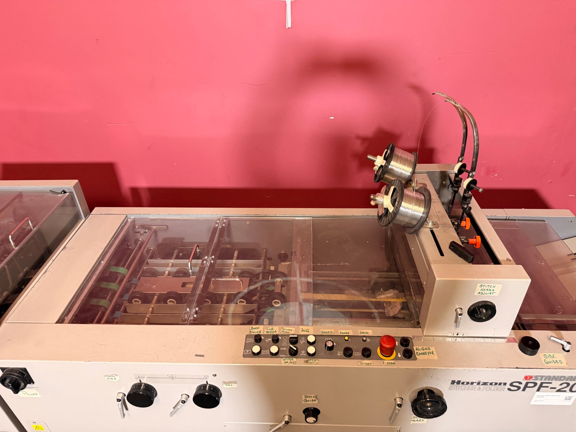 Used Horizon SPF-20 FC-20 booklet maker side and corner stitch capable